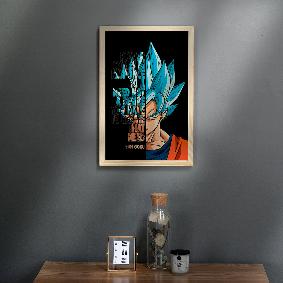Bigsmall_cc Son Goku Wooden Wall Art - view 10