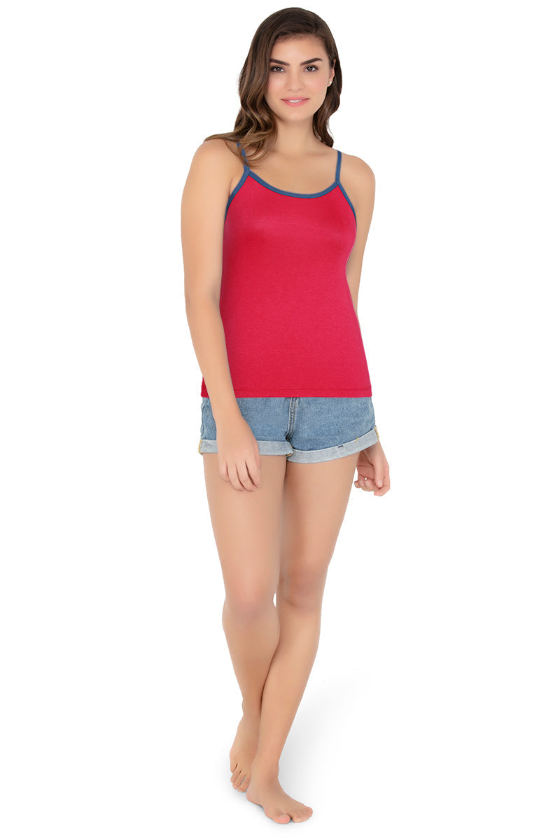 Amante Cotton Camisole - Haute Red - view 4