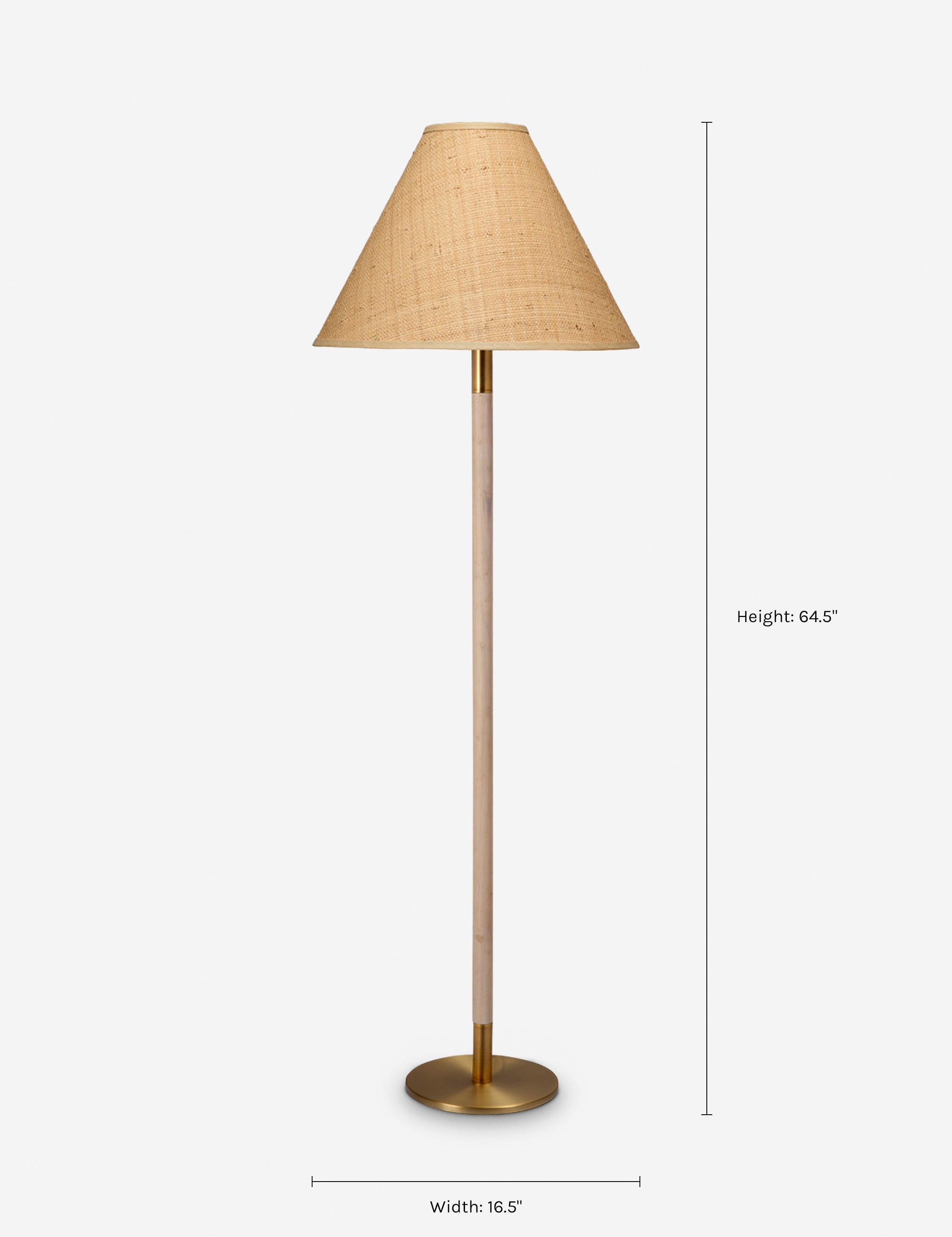 Lulu and Georgia Dey Floor Lamp – Natural - view 3