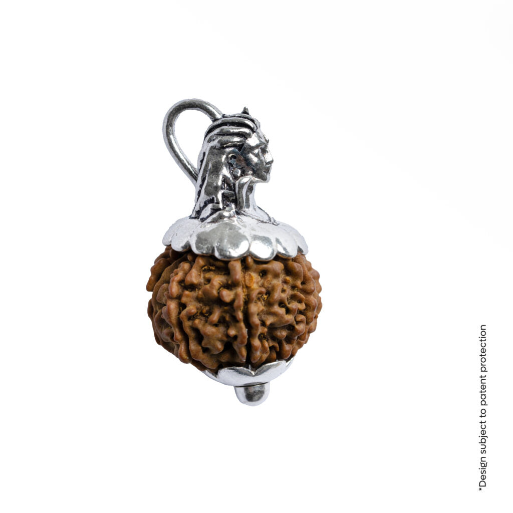 Prinjal Jewellers Adiyogi Pendant (9 Mukhi Nepali Rudraksha) With Chain - view 9