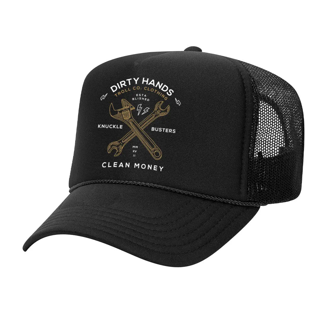 Radial Twisting Wrenches Trucker Hat – Black