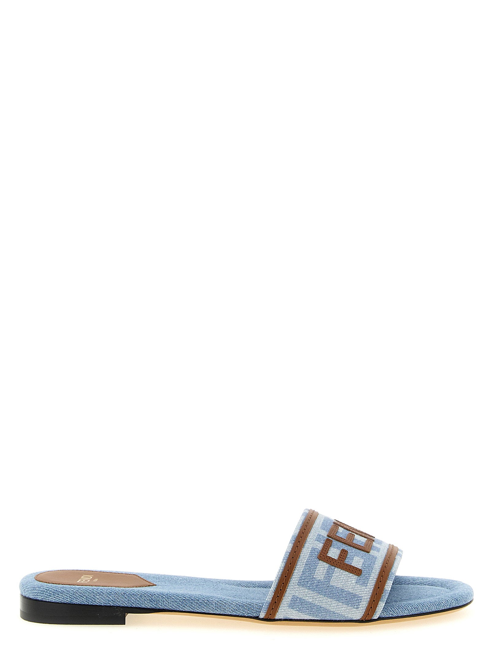 Fendi Denim Sandals – 100% polyamide