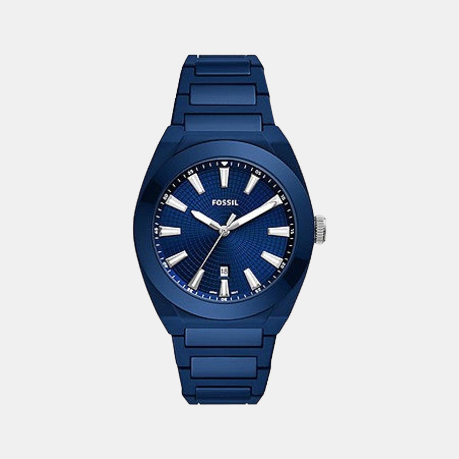 Fossil Everett Men Quartz Blue Dial Analog Ceramic Watch CE5029