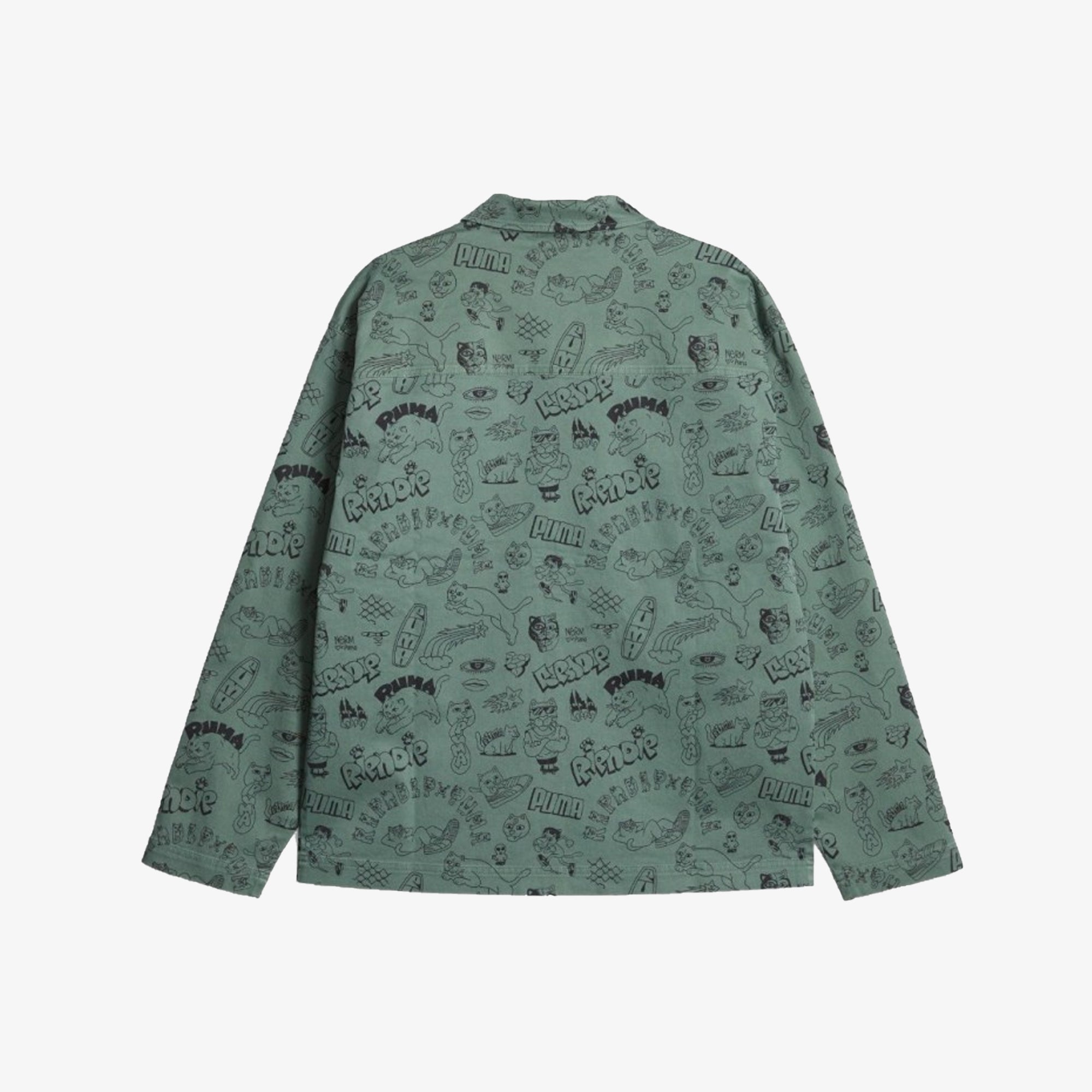 Puma | RIPNDIP TWILL SHIRT { EUCALYPTUS
