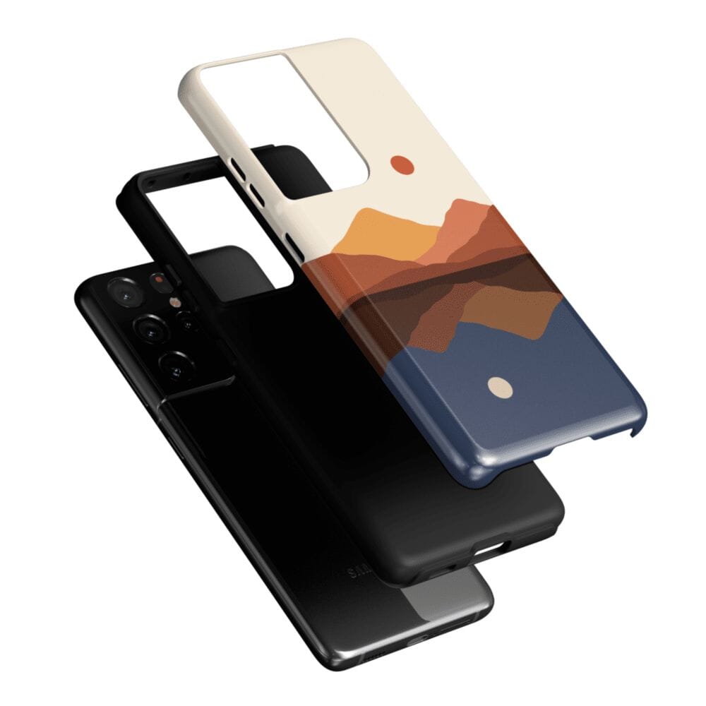 Casetry Opposites Attract | Day & Night Colorblock Mountains Samsung Case - view 15