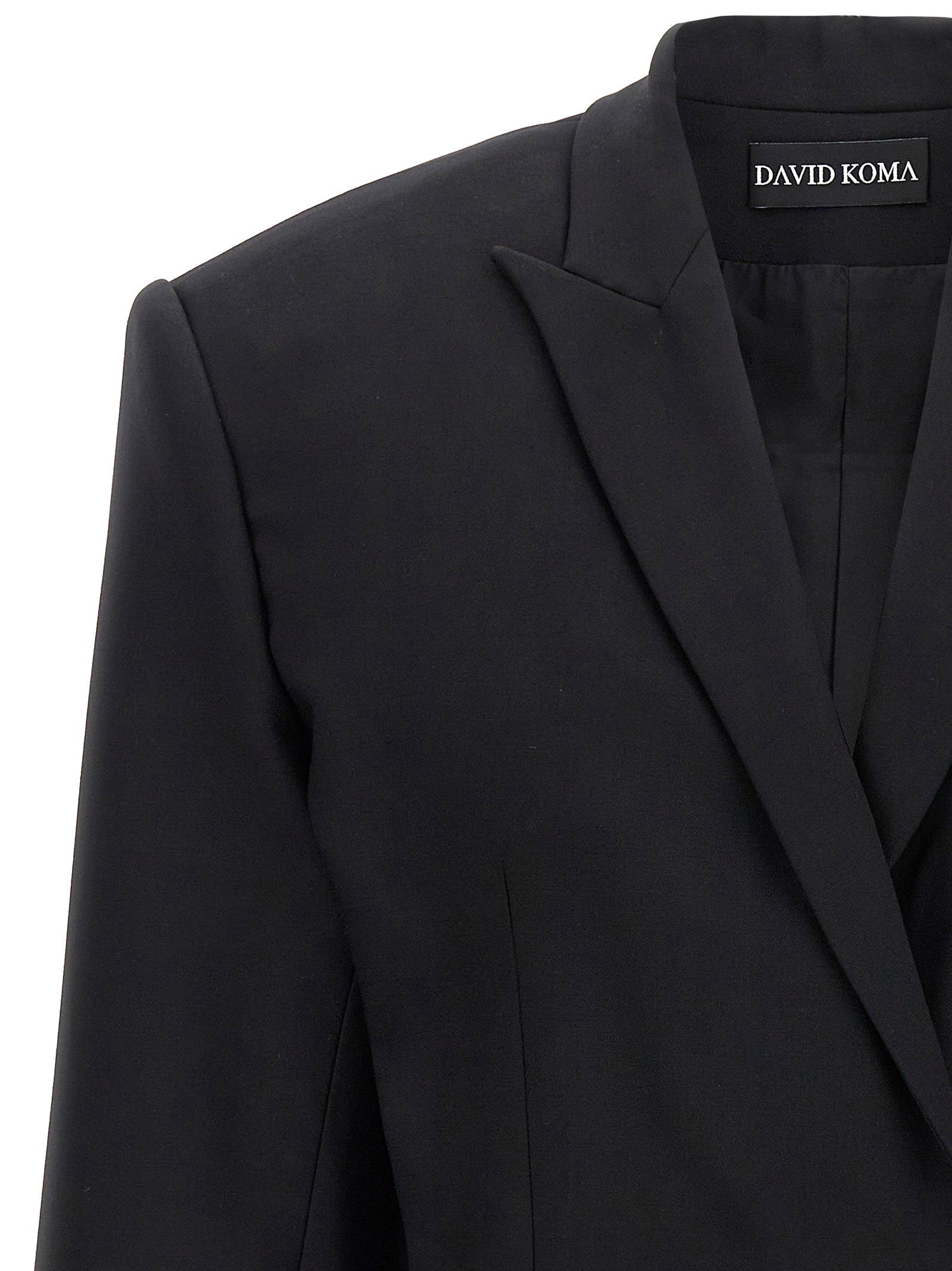 David Koma Cropped Blazer – 97% wool 3% elastane - view 3