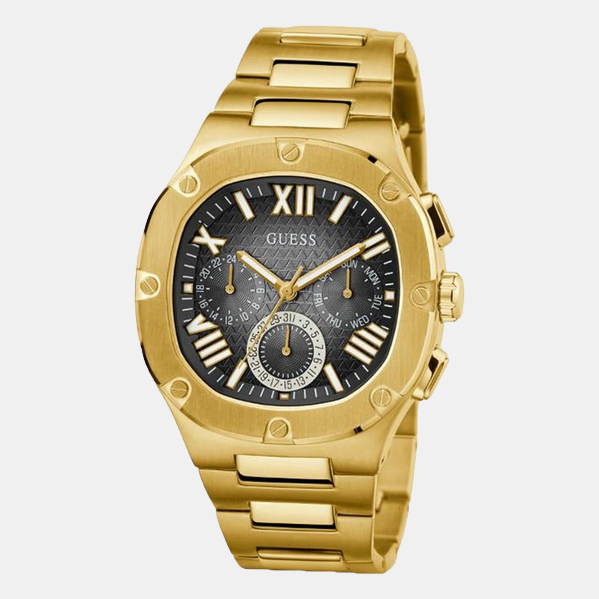 Guess Headline Men Quartz Gold Dial Chronograph Stainless Steel Watch GW0572G2 - view 4
