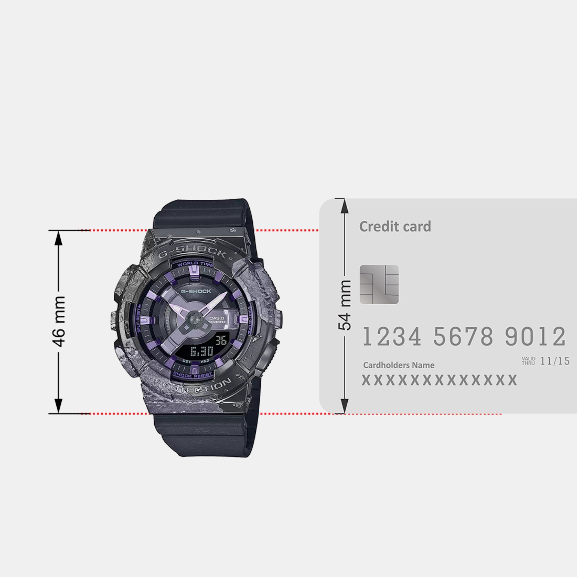 Casio G-Shock Women Quartz Black Dial Analog-Digital Resin Watch G1357 - view 6