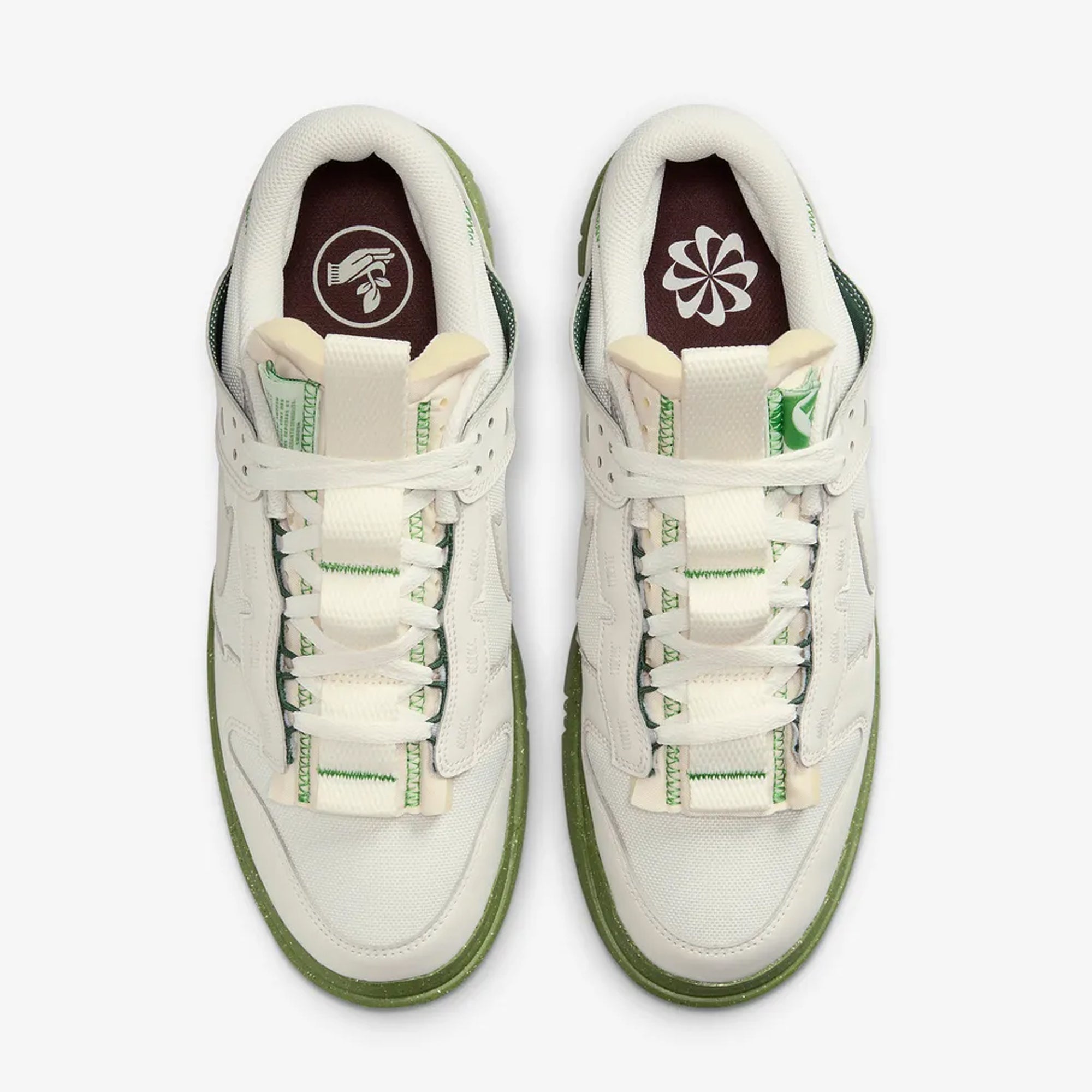Nike | AIR DUNK LOW JUMBO { PHANTOM/CHLOROPHYII/EARTH/PHANTOM - view 2
