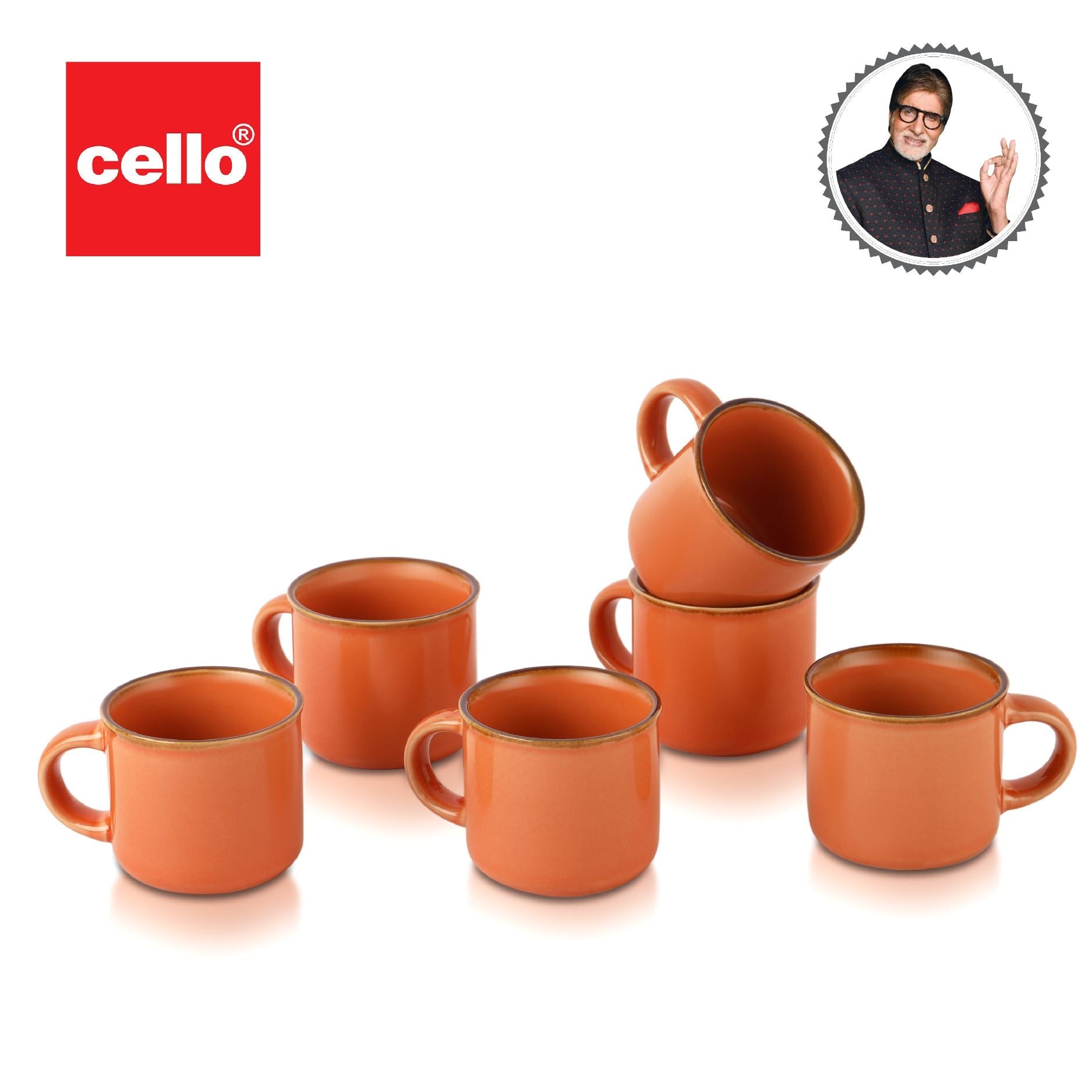Cello Military 6 Pieces Ceramic Mug - view 6