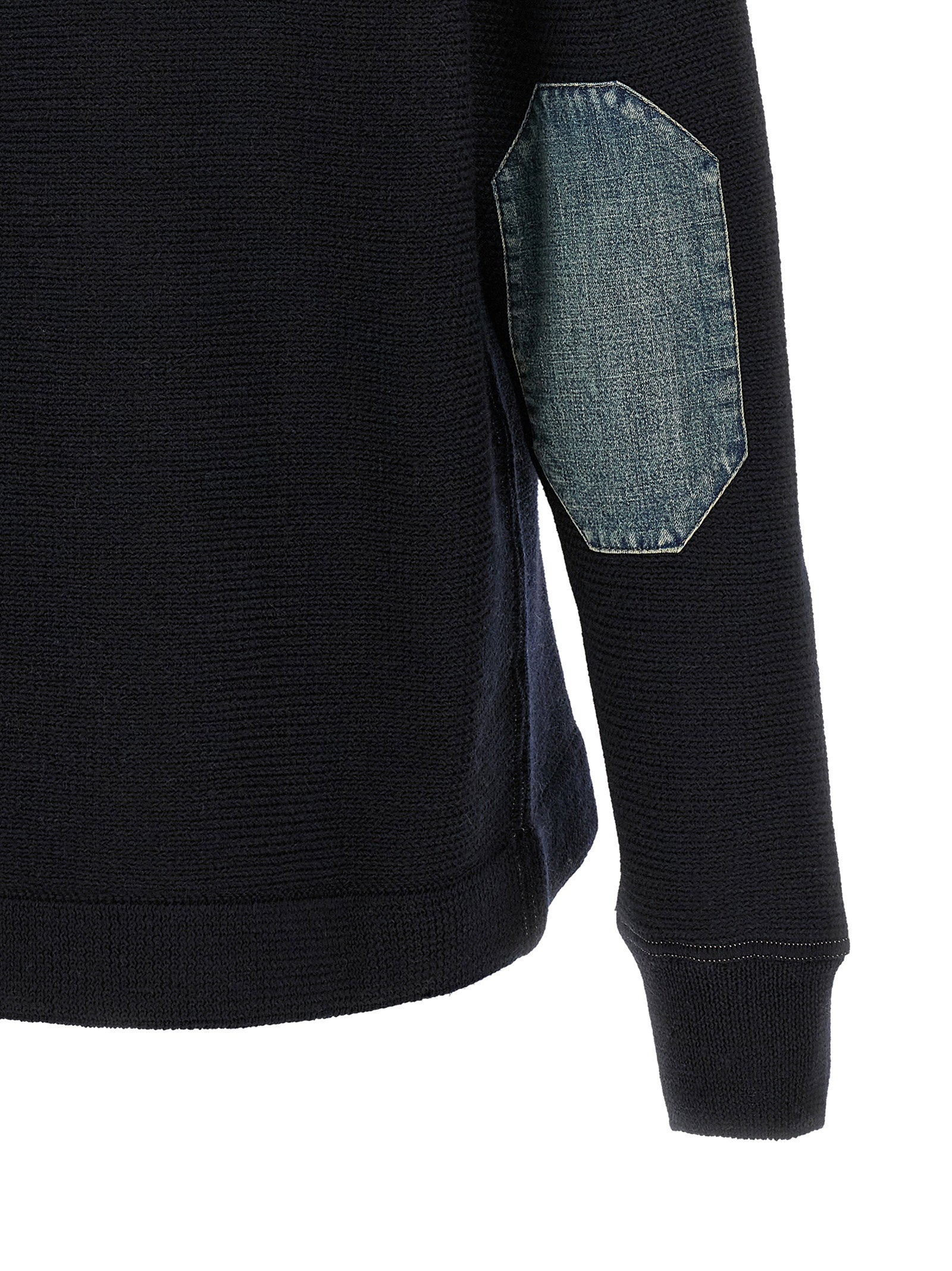 Maison Margiela Denim Patch Sweater – 100% wool - view 4