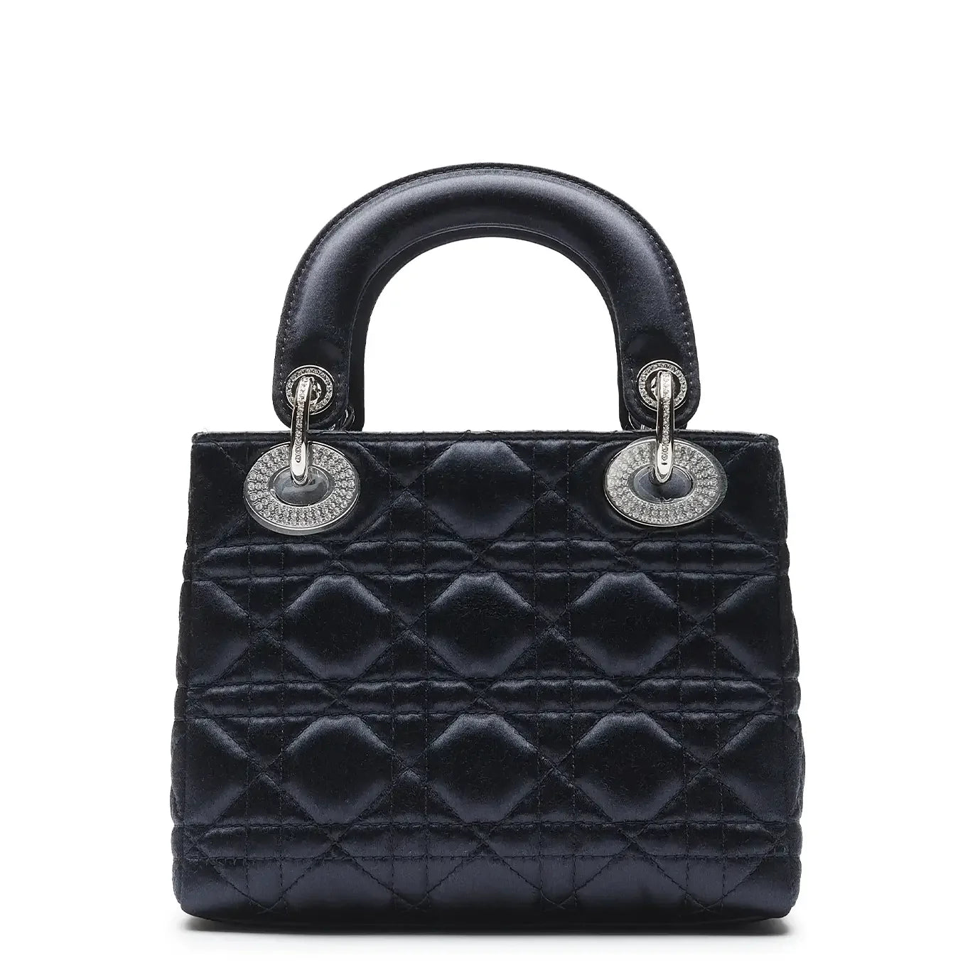 Dior Lady Dior Lady Diana Limited Edition Satin Blue Mini Handbag - view 2