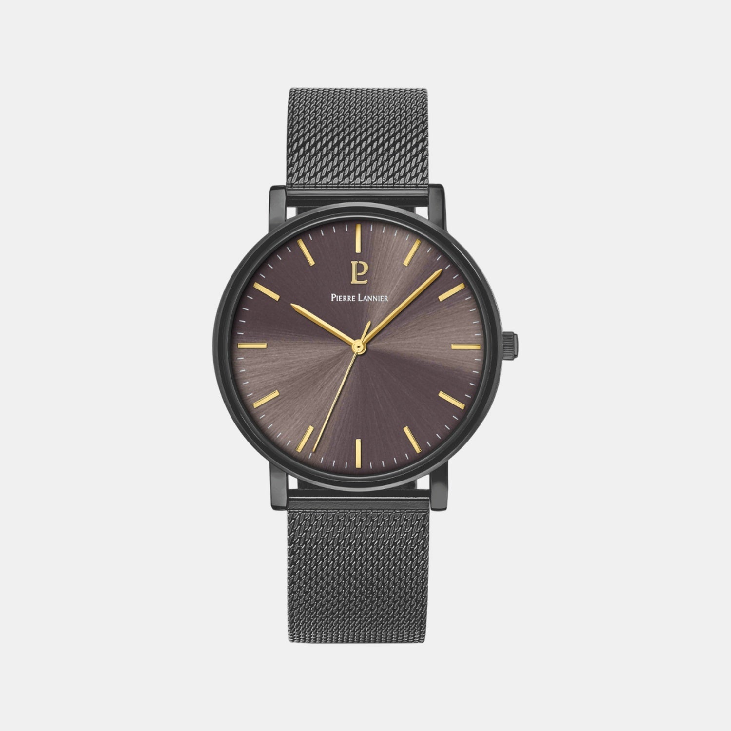 Pierre Lannier Essential Men Quartz Grey Dial Analog Mesh Watch 218F499