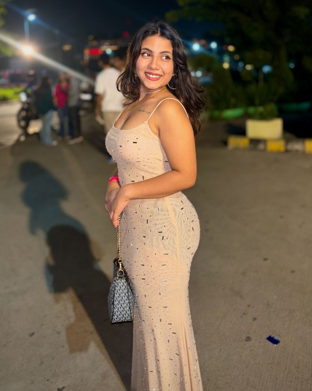 Alamode By Akanksha Corfu Embellished Evening Maxi Dress - view 3