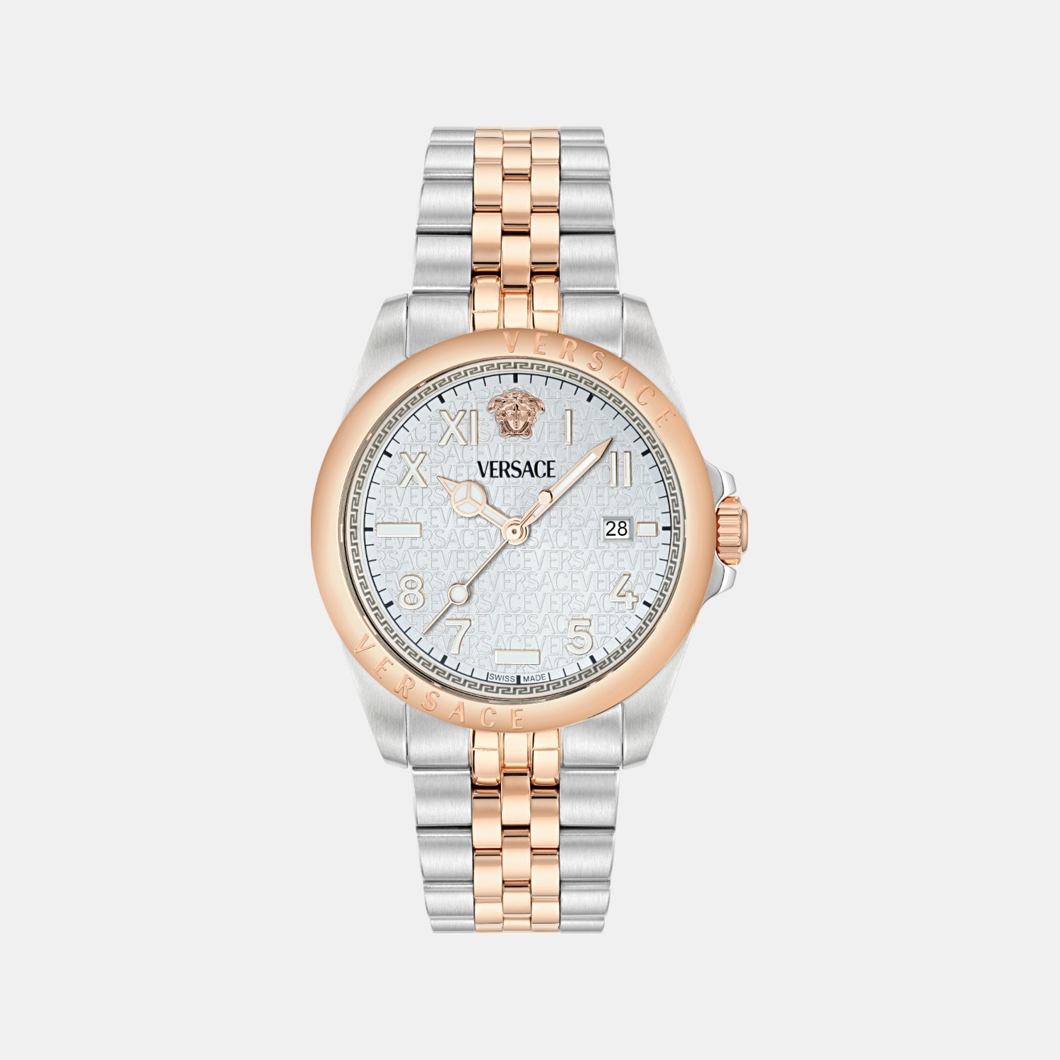 Versace Anteo Men Quartz White Dial Analog Stainless Steel Watch VE9H00424