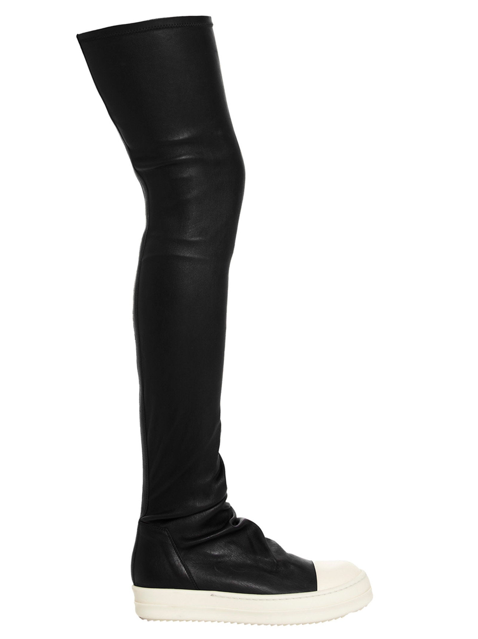 Rick Owens High Stocking Sneaks Boots – 98% co 2% rubber