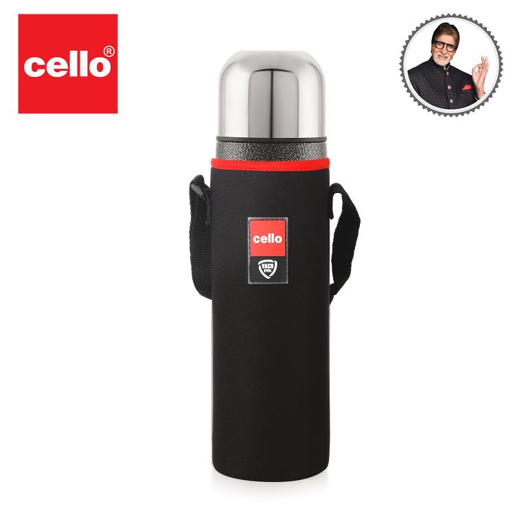 Cello Flipper Flask, Vacusteel Water Bottle - view 2