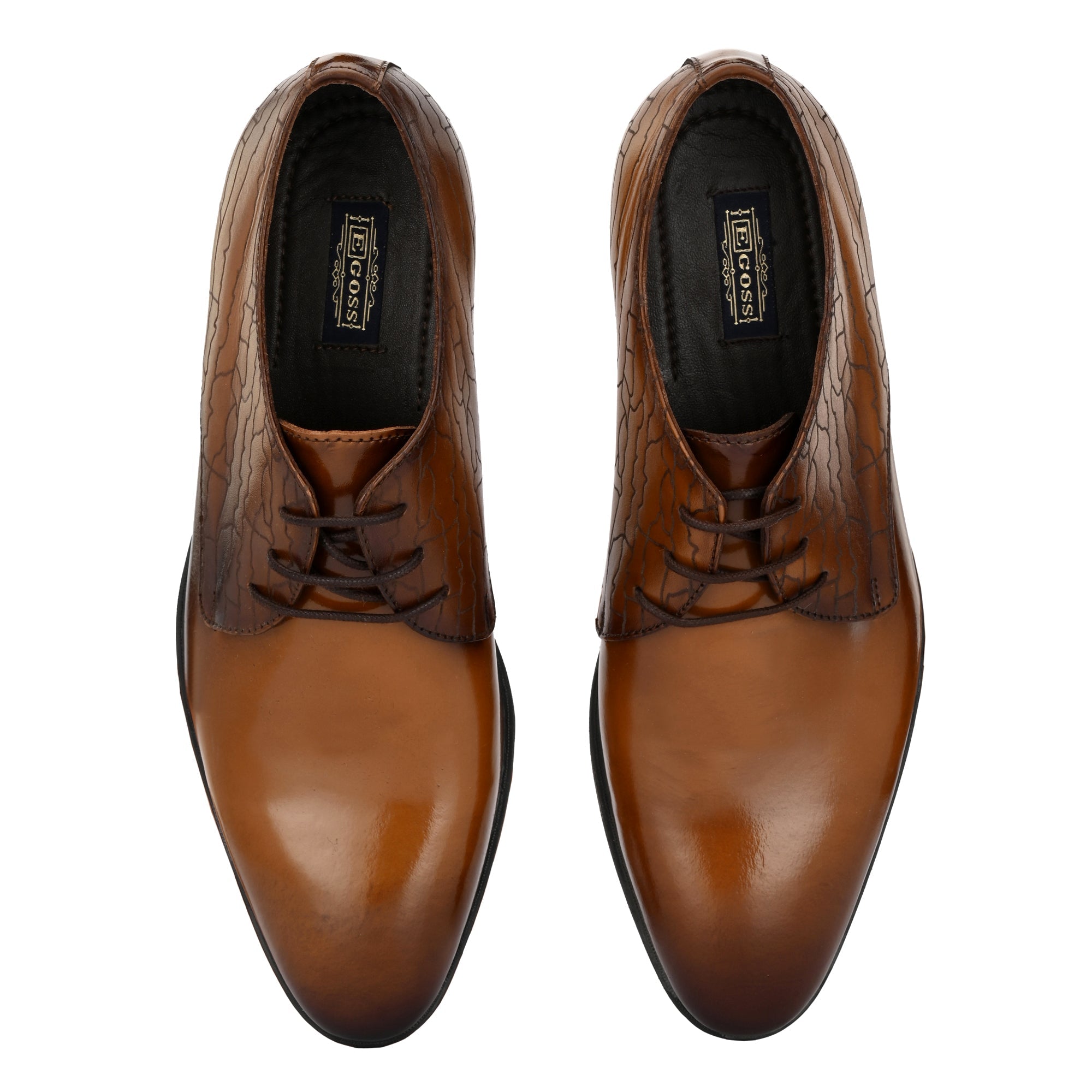 egoss-shoes Formal Leather Laceup Shoes For Men