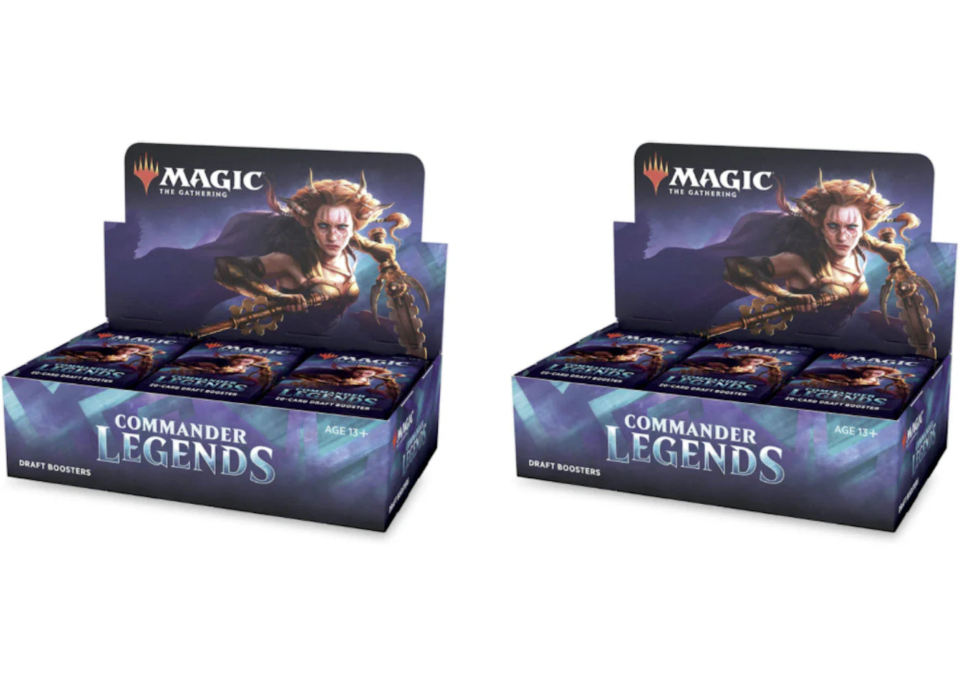 2020 Magic: The Gathering TCG Commander Legends Draft Booster Box 2x Lot