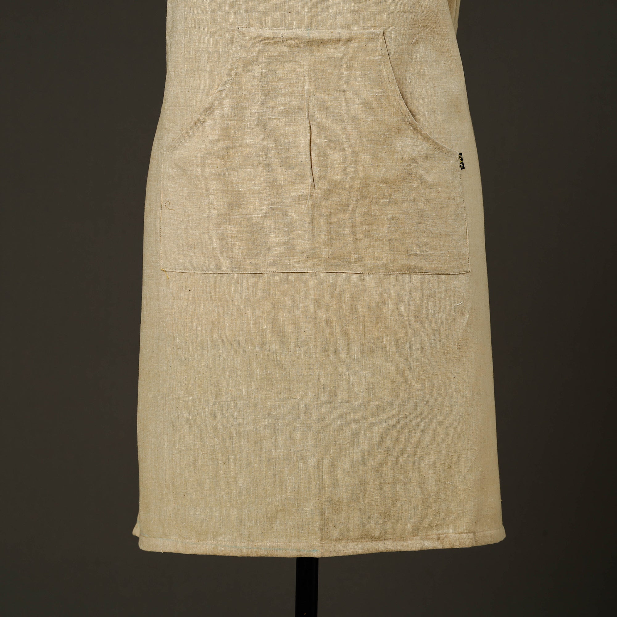 JALPARI Beige - Jhiri Handloom Cotton Apron with Pocket 35 - view 2