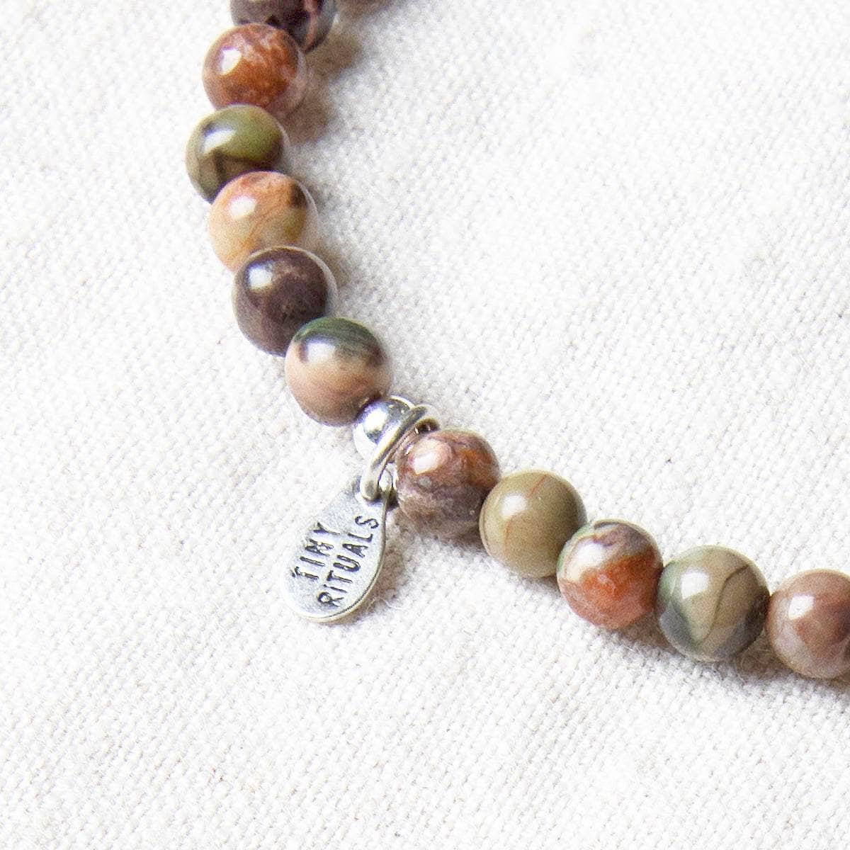 Tiny Rituals Natural Ocean Jasper Energy Bracelet - view 3