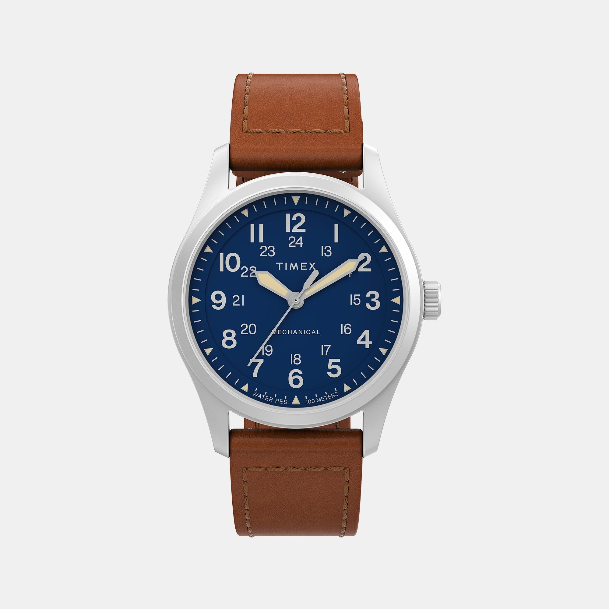 Timex Expedition North Men Mechanical Dial Analog Leather Watch TW2V00700X6