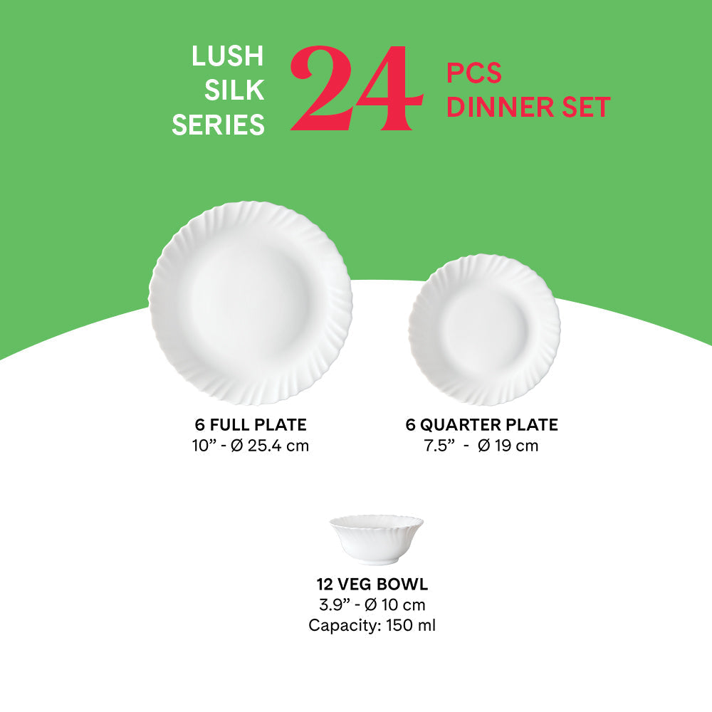 My Borosil Larah by Borosil, Lush Dinner Set - view 25