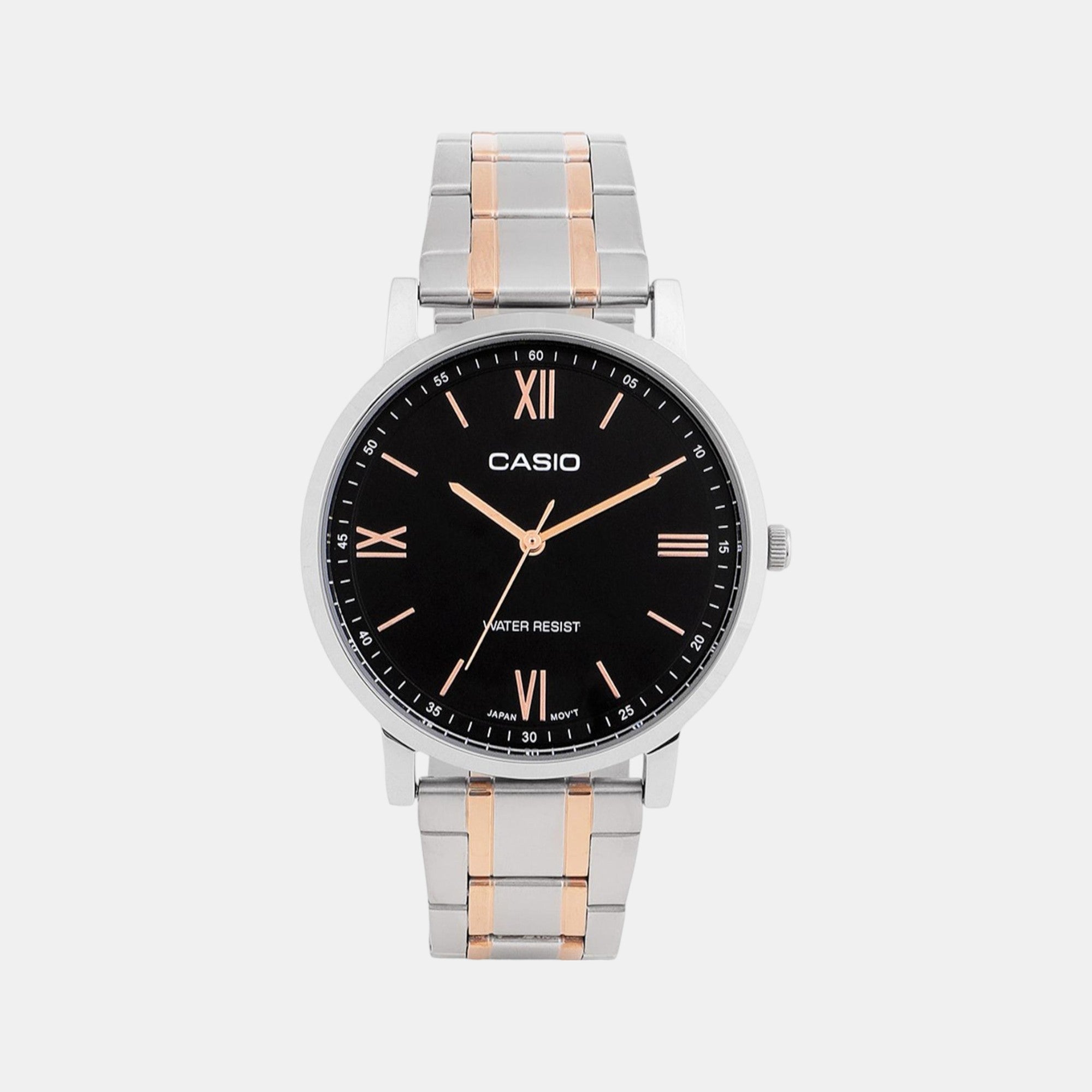 Casio Enticer Women Quartz Black Dial Analog Stainless Steel Watch A2157