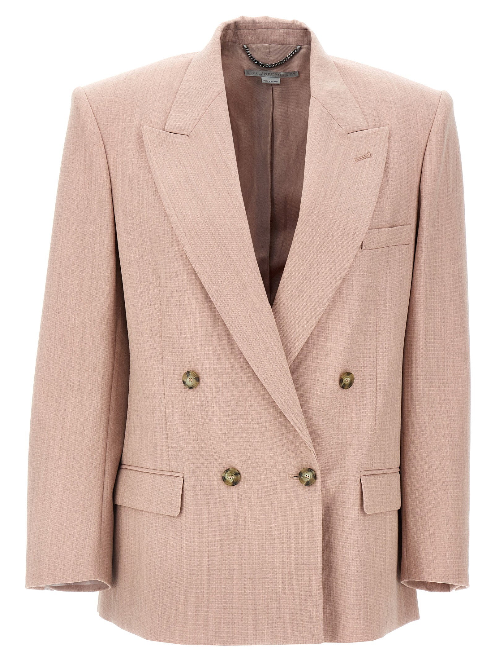 Stella Mccartney Double-breasted Wool Blazer – 100% wool