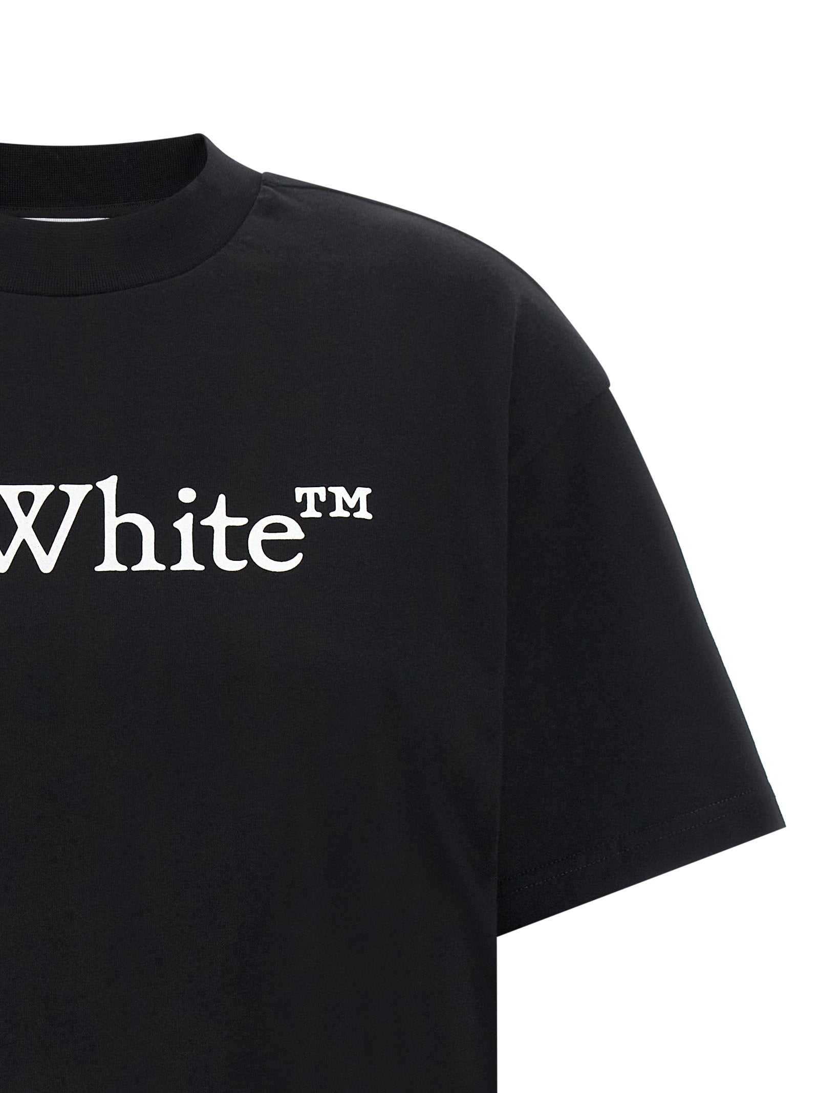 Off White Big Logo Bookish T-shirt – 100% cotton - view 3