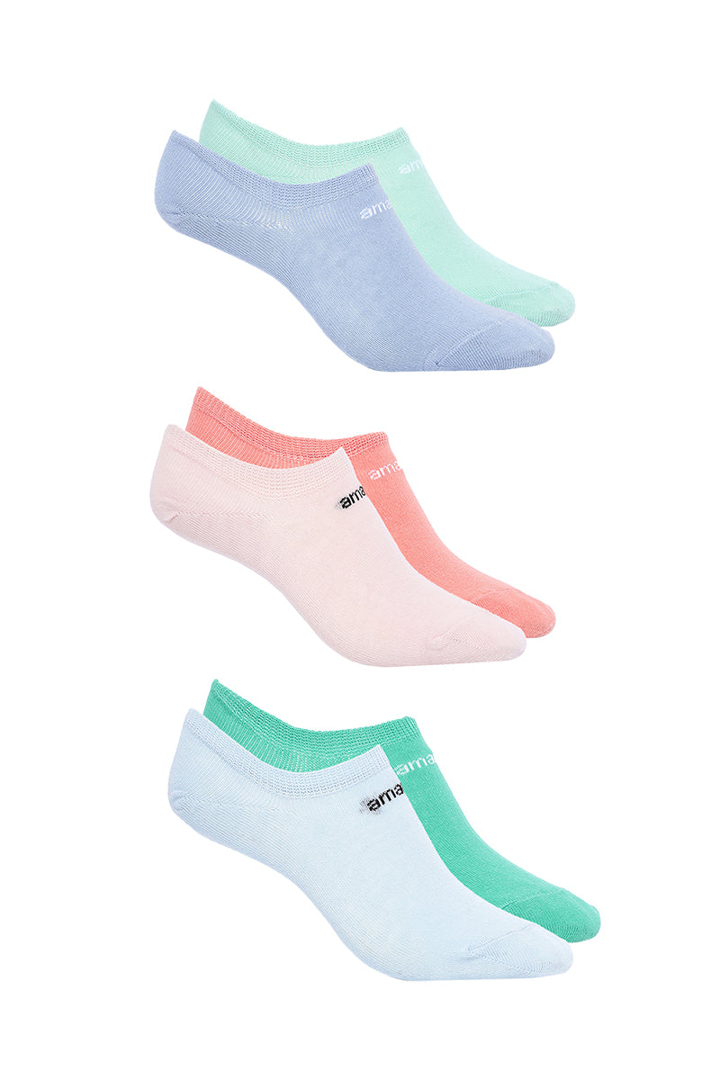 Amante Low Cut Socks (Pack of 6) - Multicolor - view 3