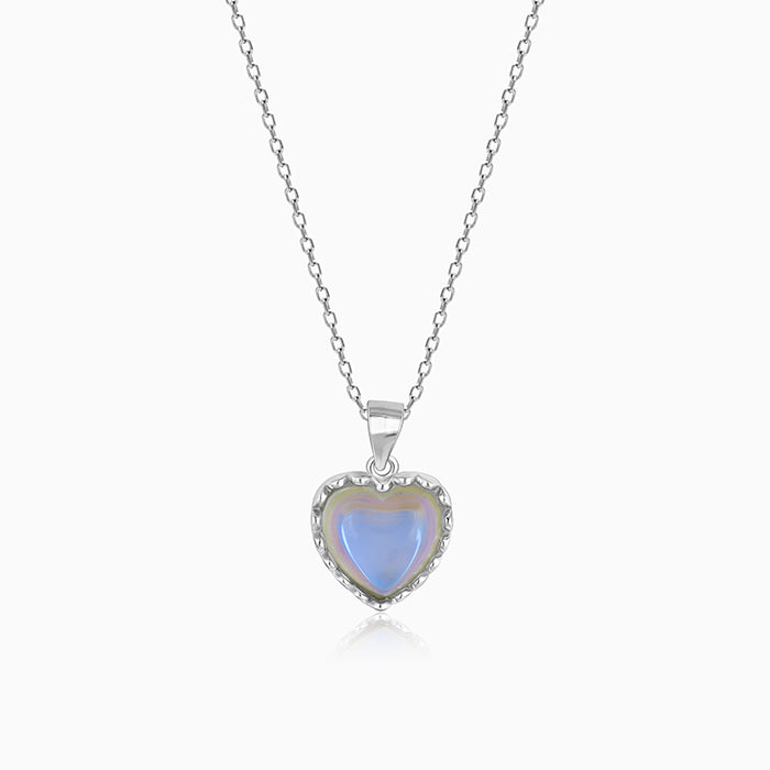GIVA Jewellery Silver Mystic Heart Pendant
