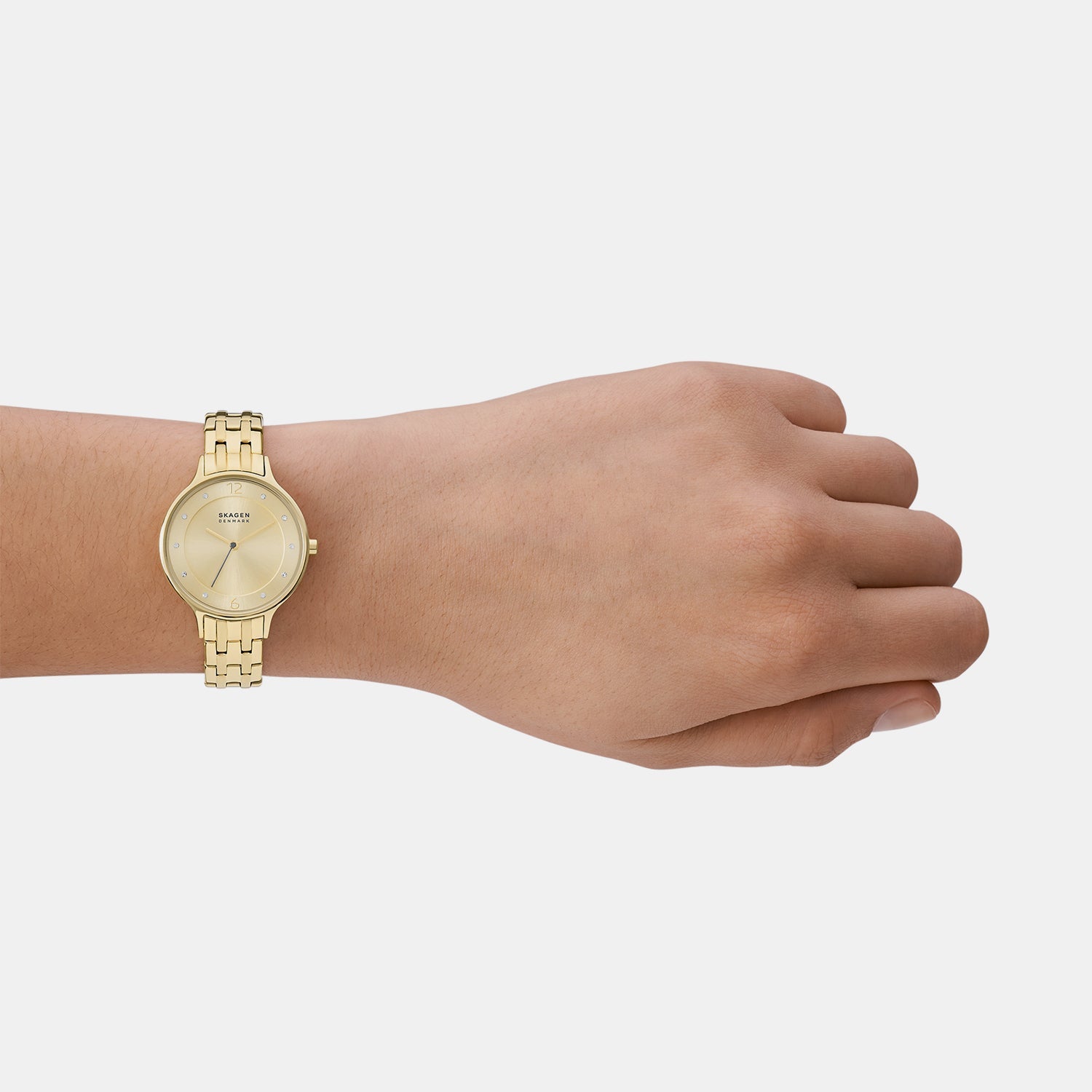 Skagen Anita Lille Women Quartz Gold Dial Analog Stainless Steel Watch SKW3127 - view 5