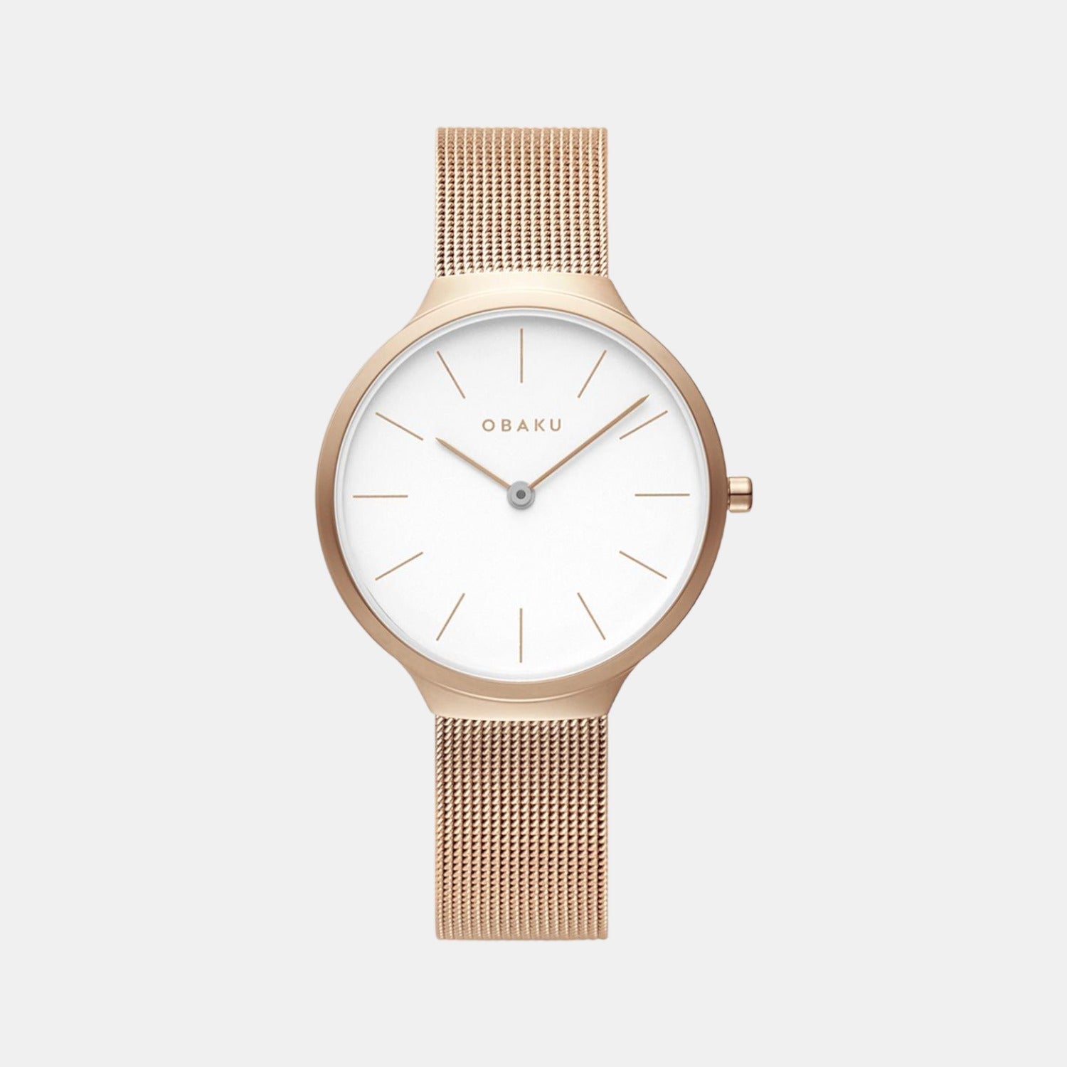 Obaku Ark Lille Women Quartz White Dial Analog Stainless Steel Watch V240LXVWMV