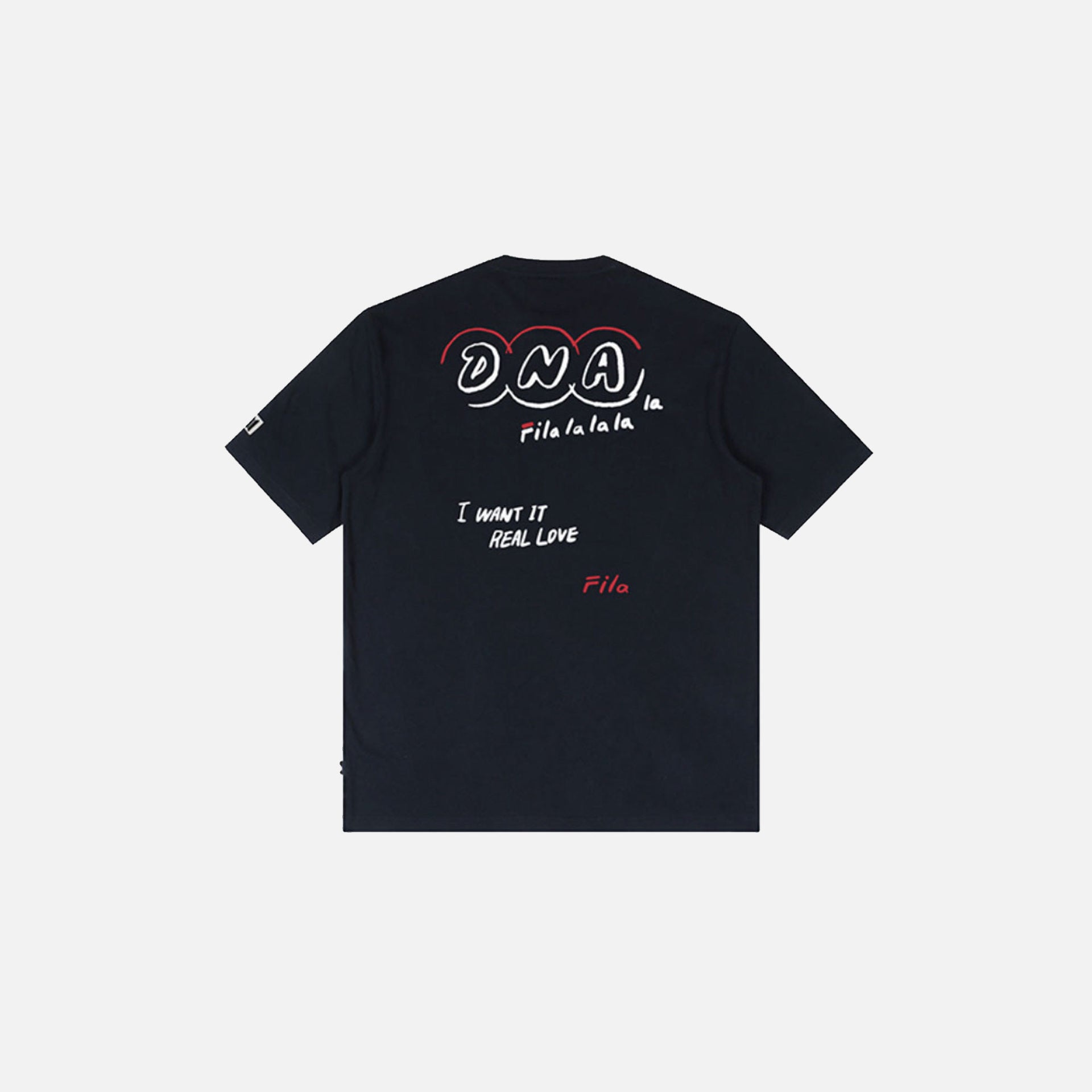 Vila Fila | BTS Love Yourself Collection DNA Graphic Tee Ink Navy - view 2