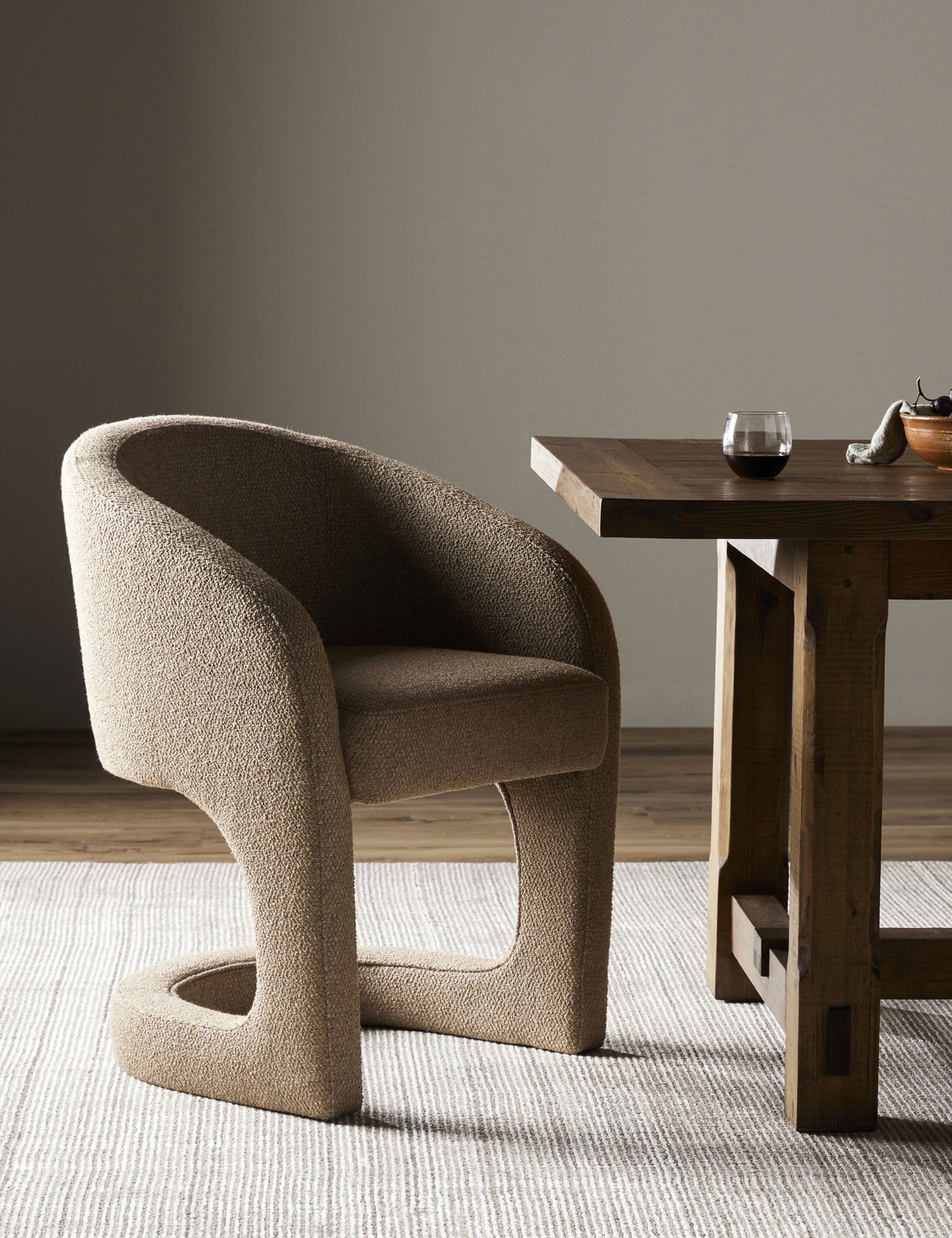 Lulu and Georgia Cobb Dining Chair – Sand Cotton Weave - view 2