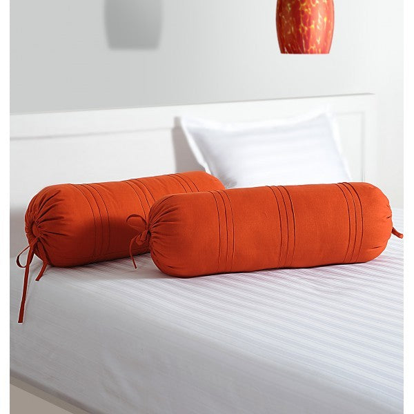 Swayam India Rust Bolster Cover - view 3