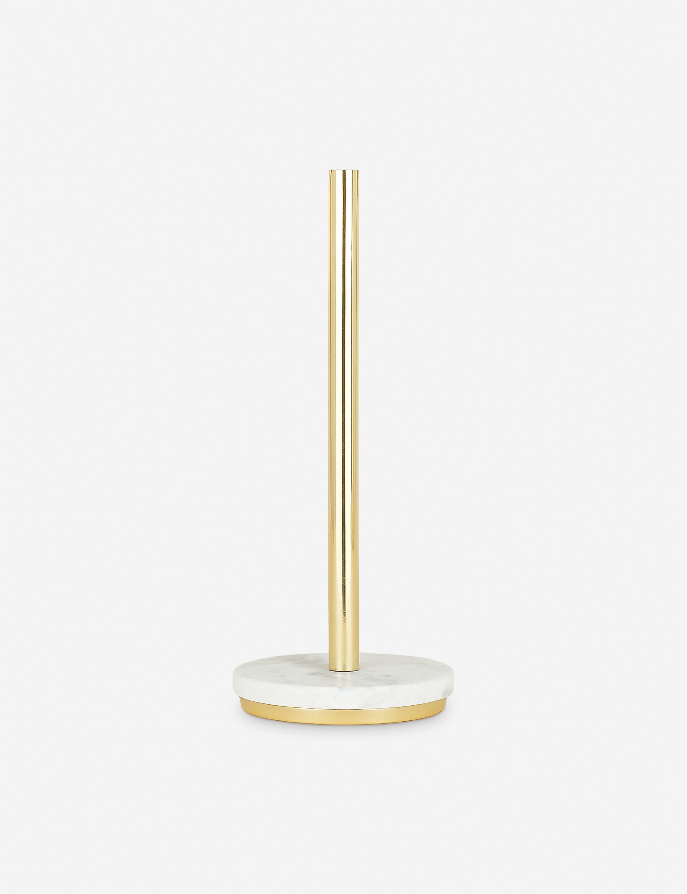 Lulu and Georgia Simple Marble Paper Towel Holder by Hawkins New York