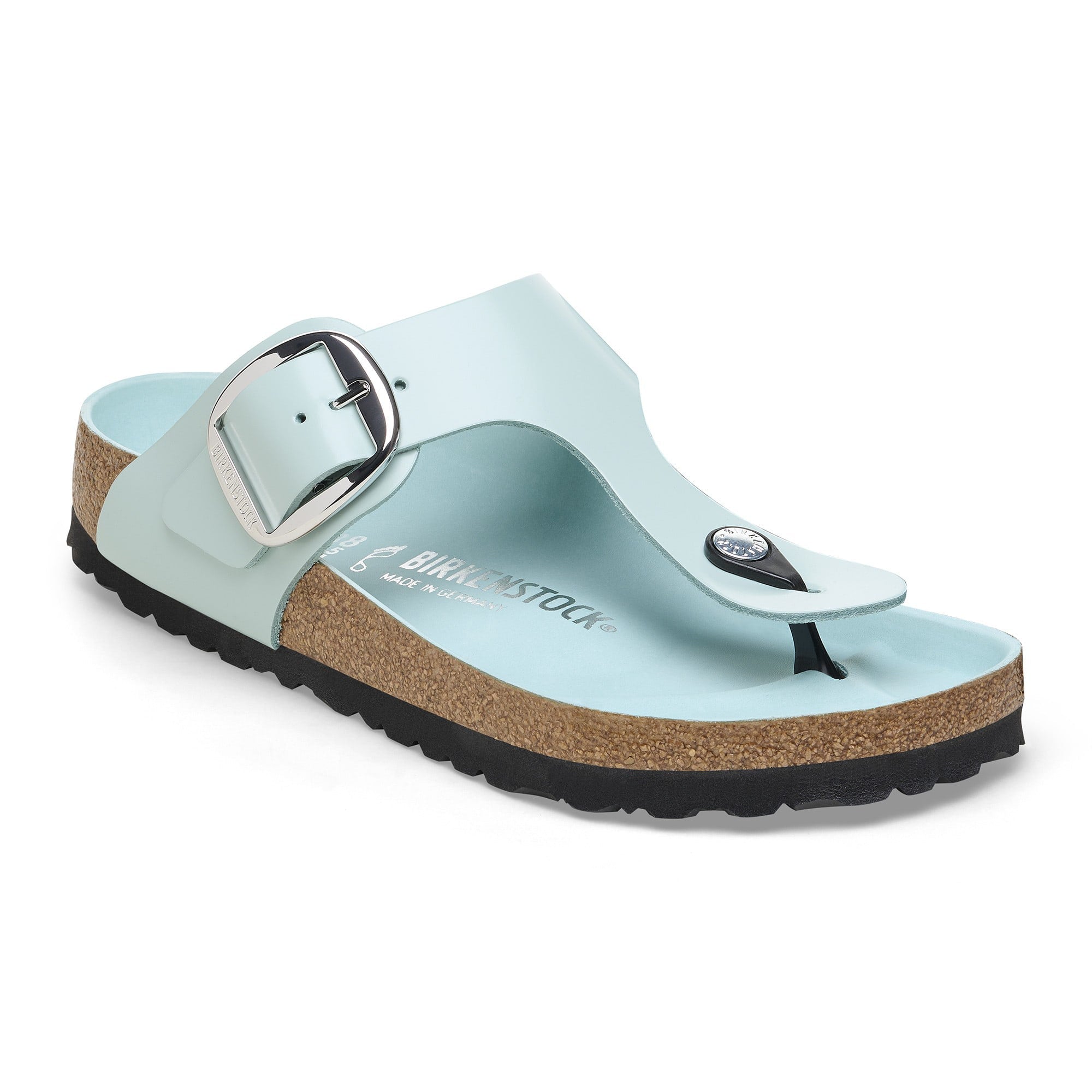 Birkenstock Gizeh Big Buckle Natural Leather Patent - view 6