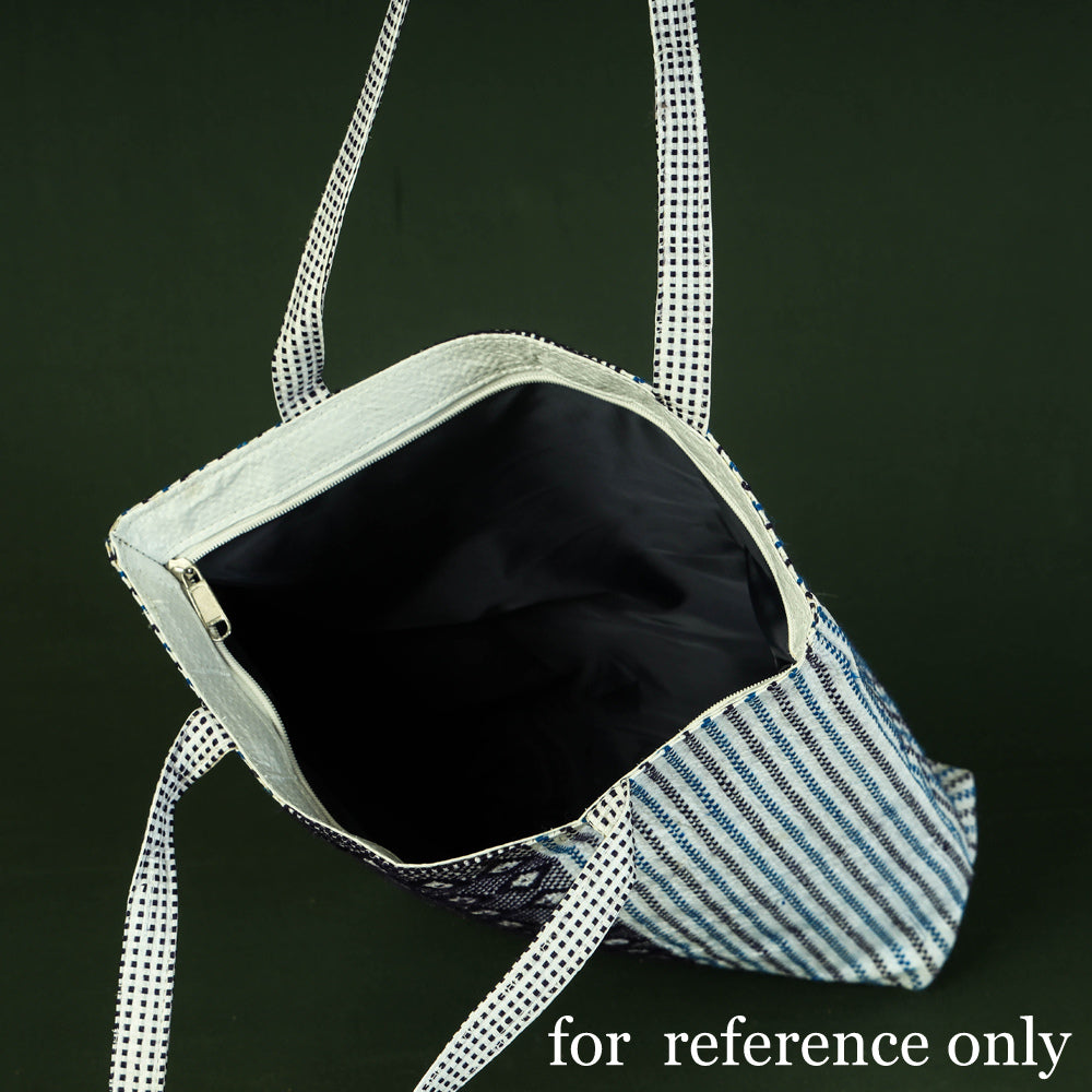 ITOKRI CRAFTS INITIATIVE Beige - Taat Wool Thread Hand Embroidered Upcycled Shoulder Bag - view 2