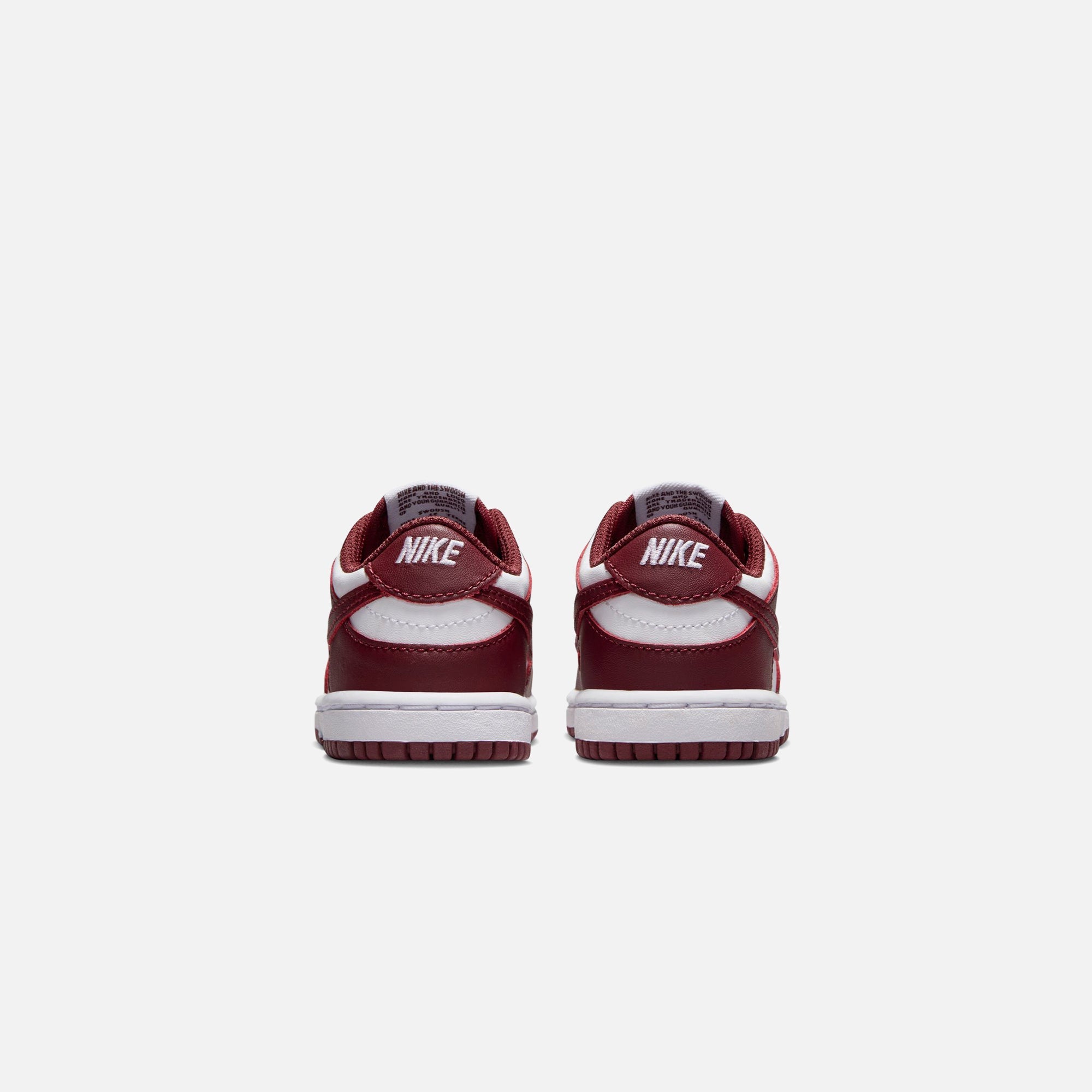 Nike TD Dunk Low - White / Redwood / Gym Red - view 5