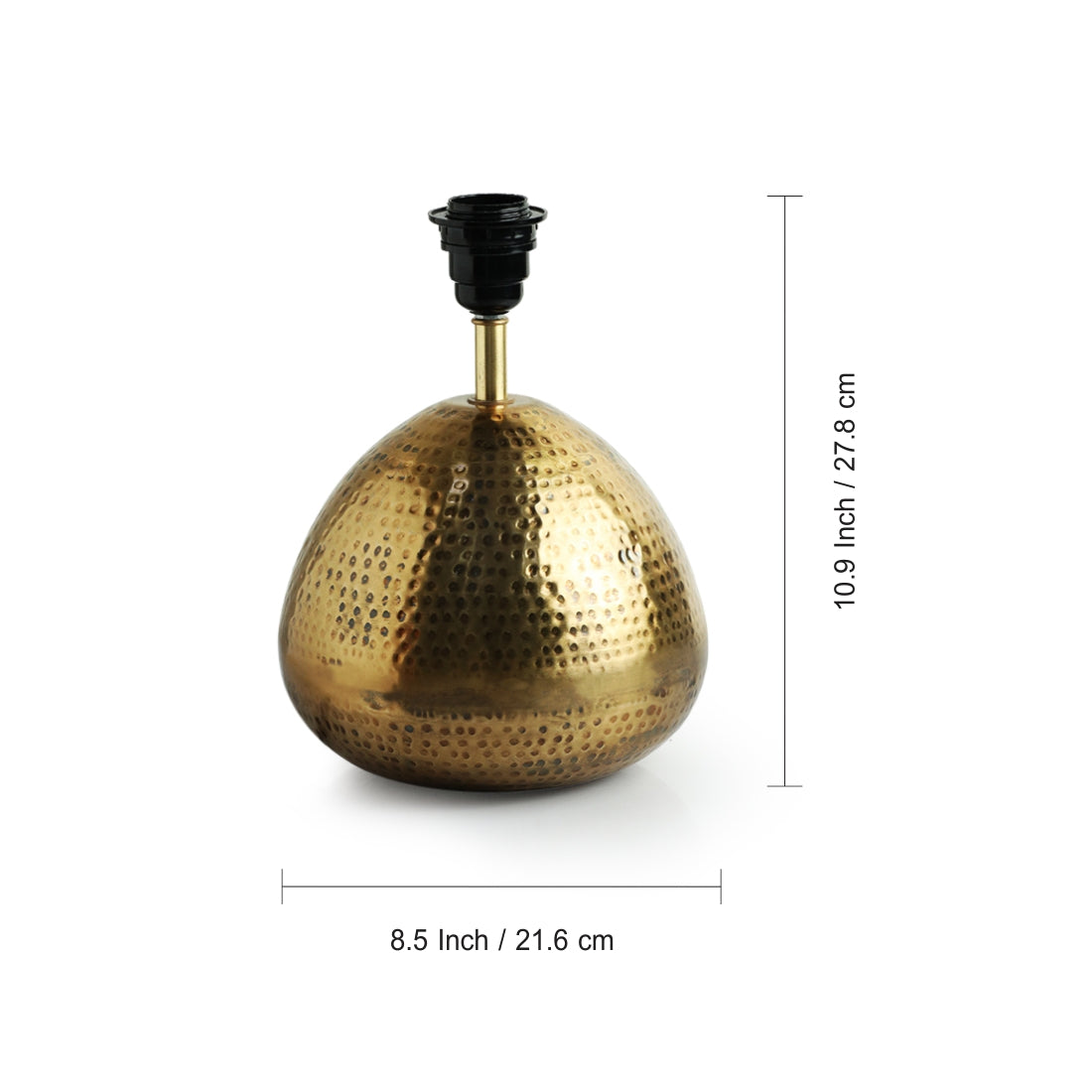 EXCLUSIVELANE 'Golden Droplet' Decorative Table Lamp (17.0 Inches, Iron) - view 4