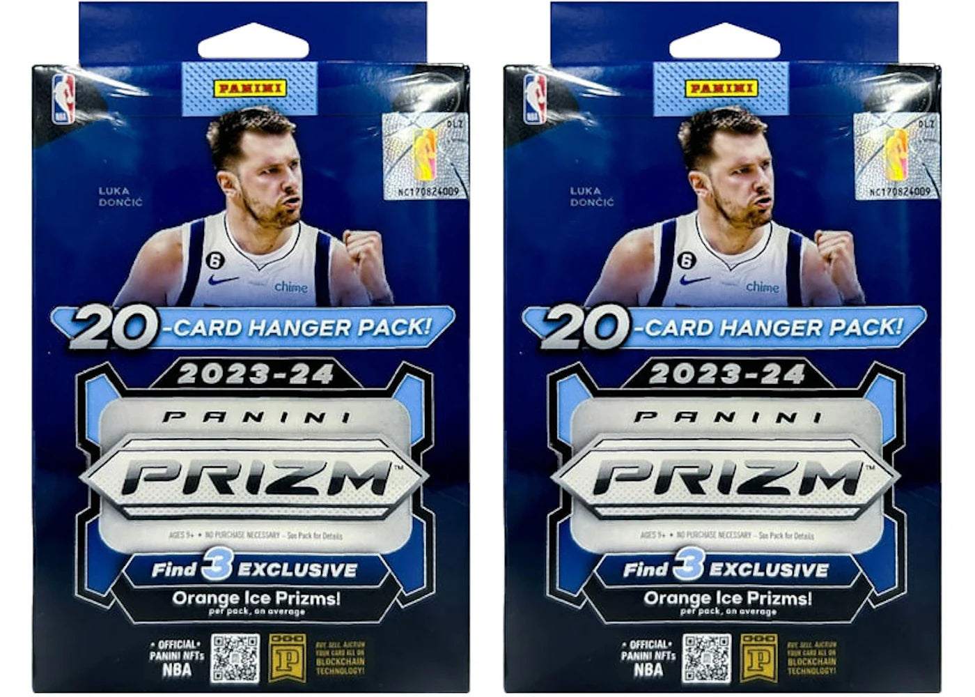 2023-24 Panini Prizm Basketball Hanger Box (Orange Ice Prizms) 2x Lot