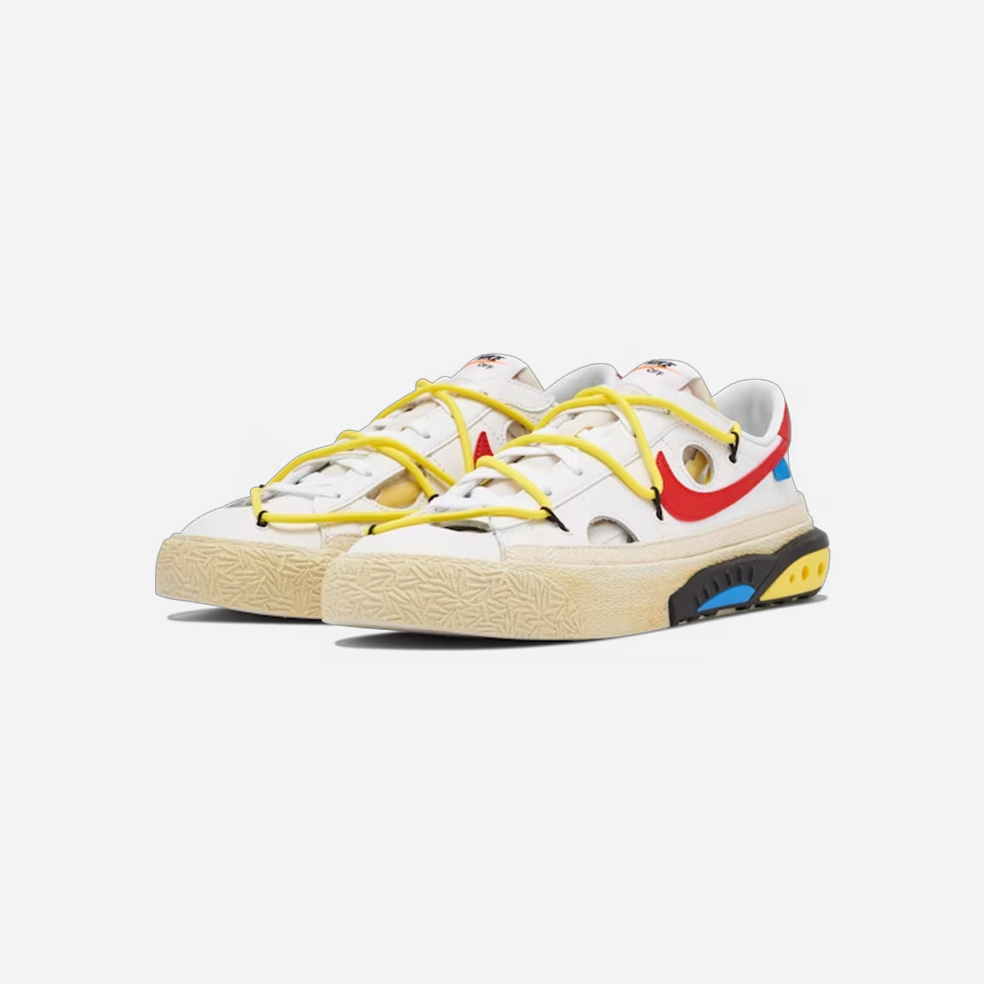 Nike Blazer Low x Off-White White and University Red - view 2