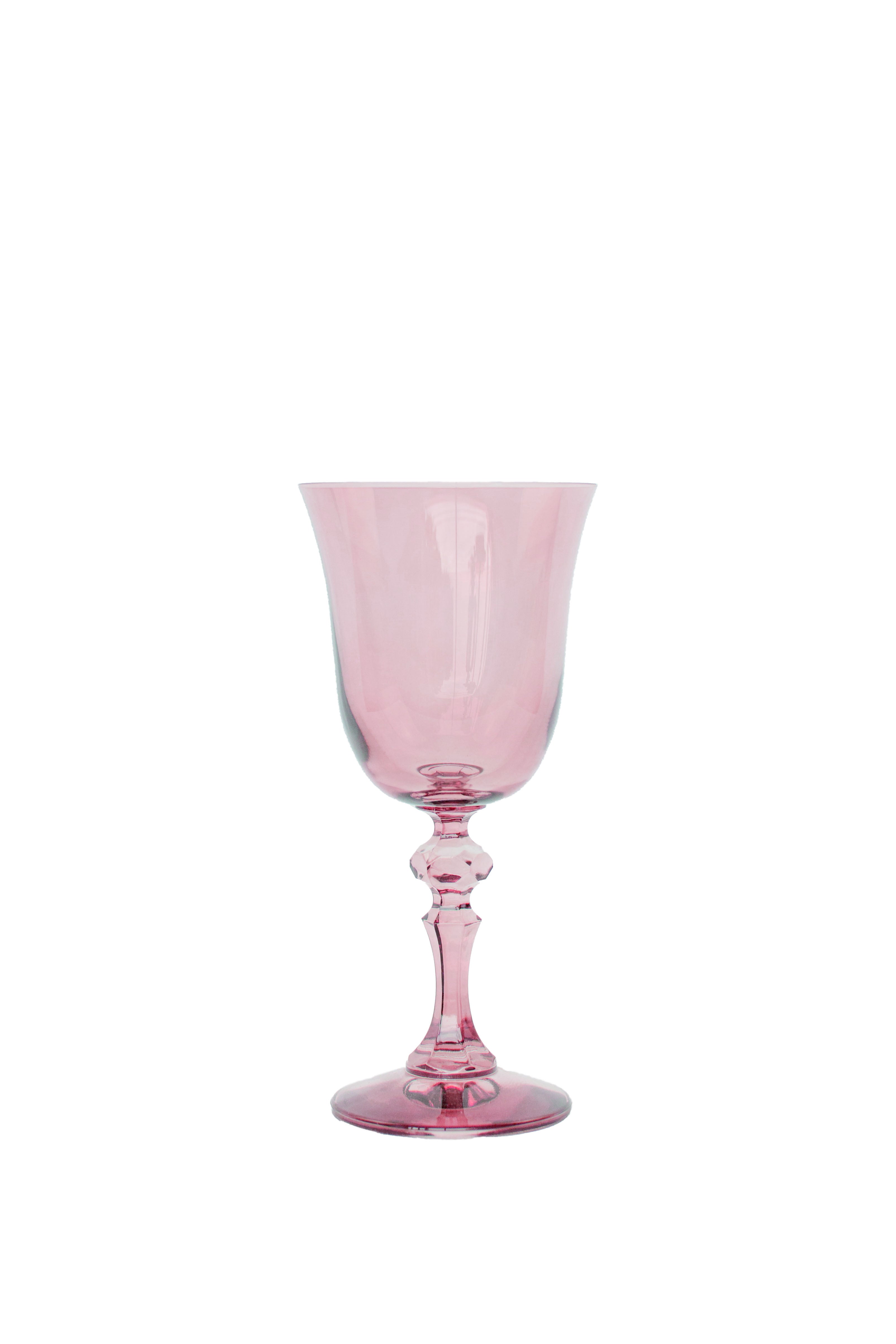 Estelle Colored Glass Estelle Colored Regal Goblet - Set of 2 {Rose} - view 3