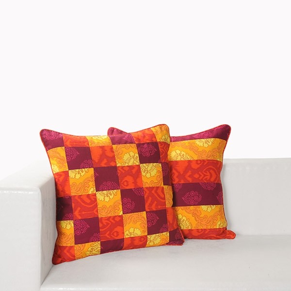 Swayam India Patchwork Cushion Covers - Appl-12001 - view 2