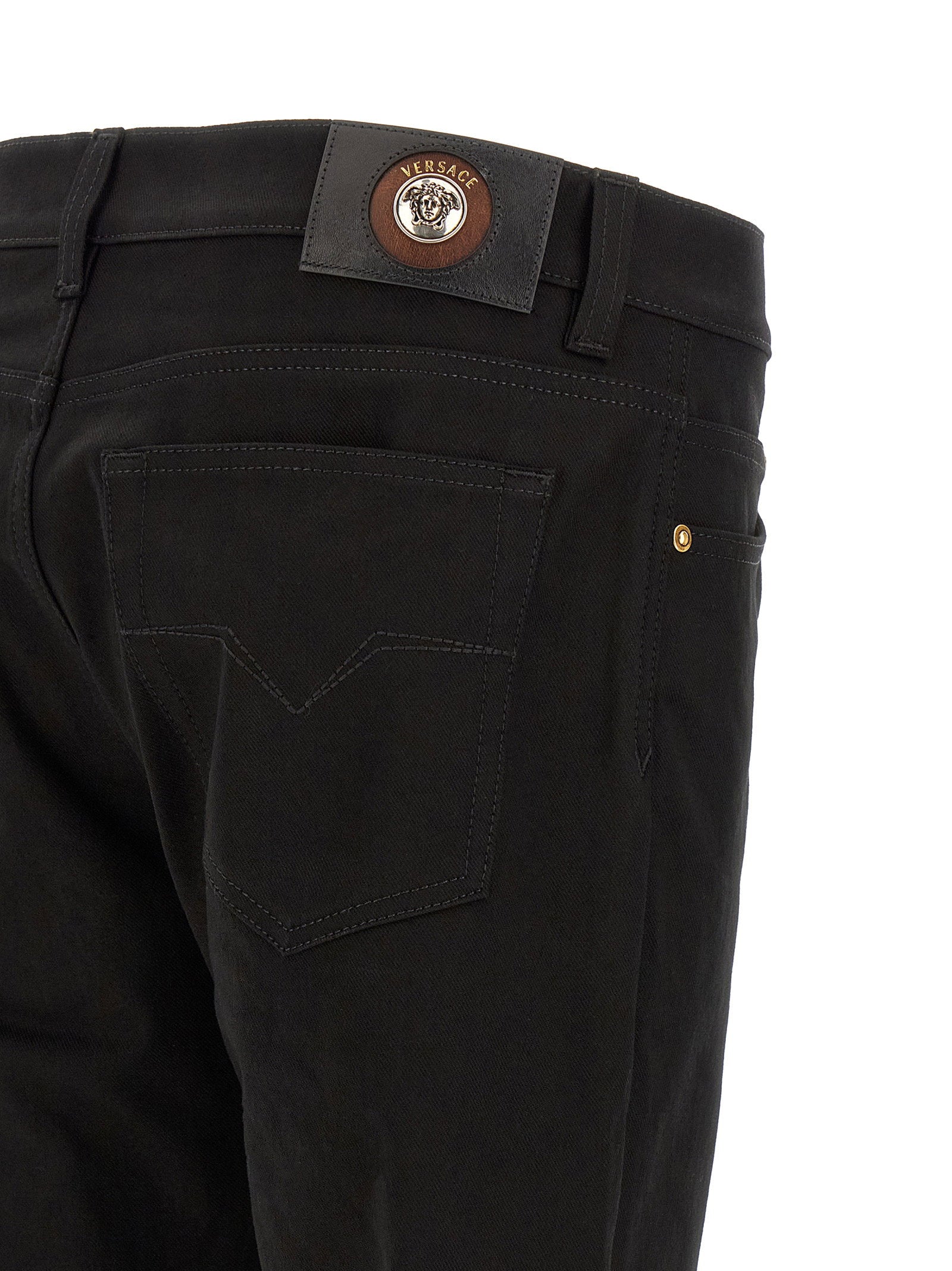 Versace Medusa Embroidery Jeans – 98% cotton, 2% elastane - view 4