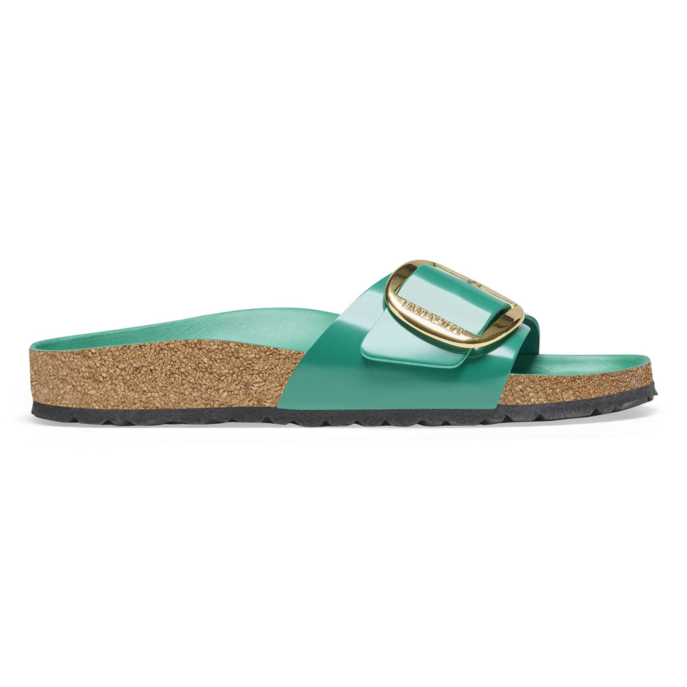 Birkenstock Madrid Big Buckle Natural Leather Patent - view 4