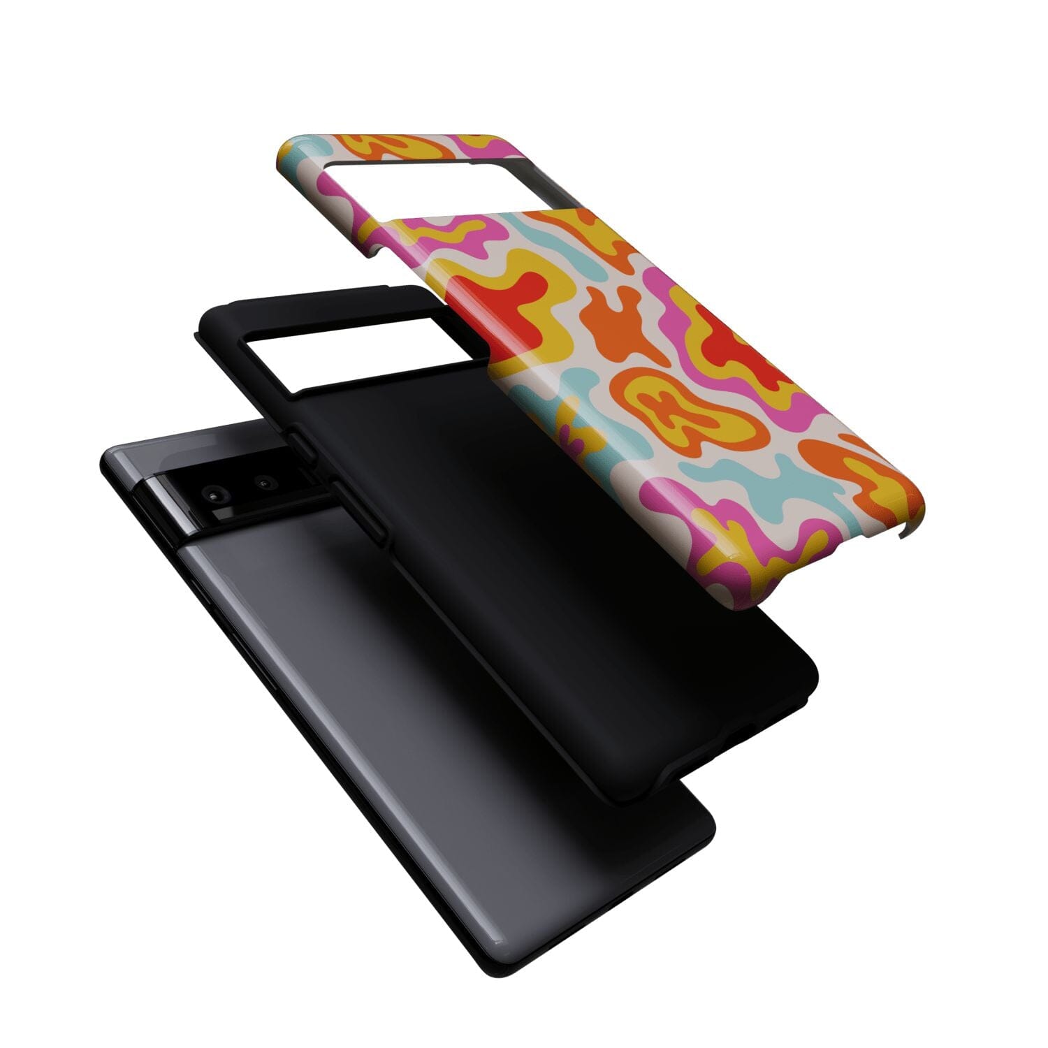 Casetry Tropical Color Splash | Abstract Retro Google Pixel Case - view 6