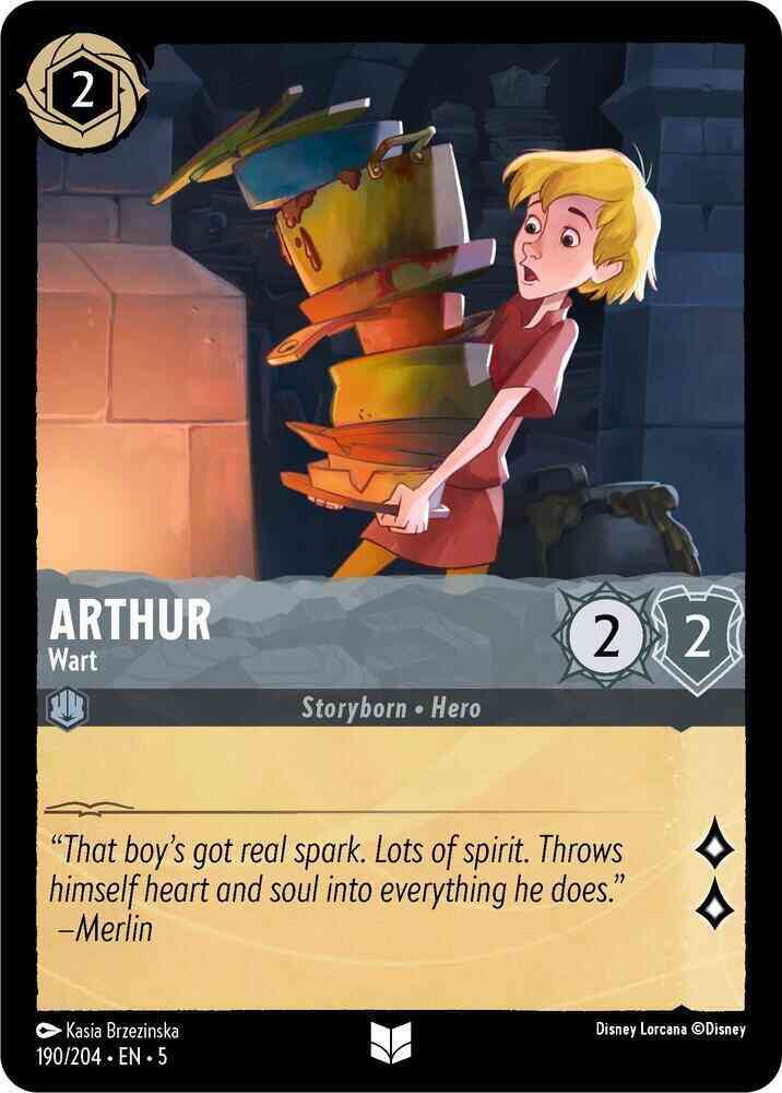 204 shimmering skies – Lorcana Arthur - Wart - 190/204 [Shimmering Skies] [Non-Foil]